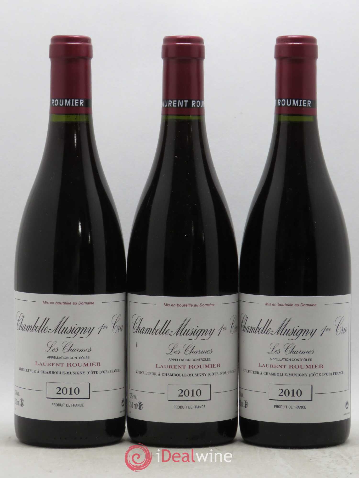 Chambolle-Musigny 1er Cru Les Charmes Laurent Roumier 2010 - Lot de 3 bouteilles - 0