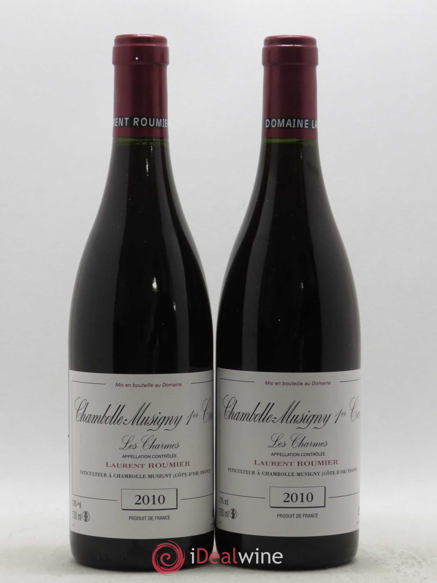Chambolle-Musigny 1er Cru Les Charmes Laurent Roumier 2010 - Lot de 2 bouteilles - 0