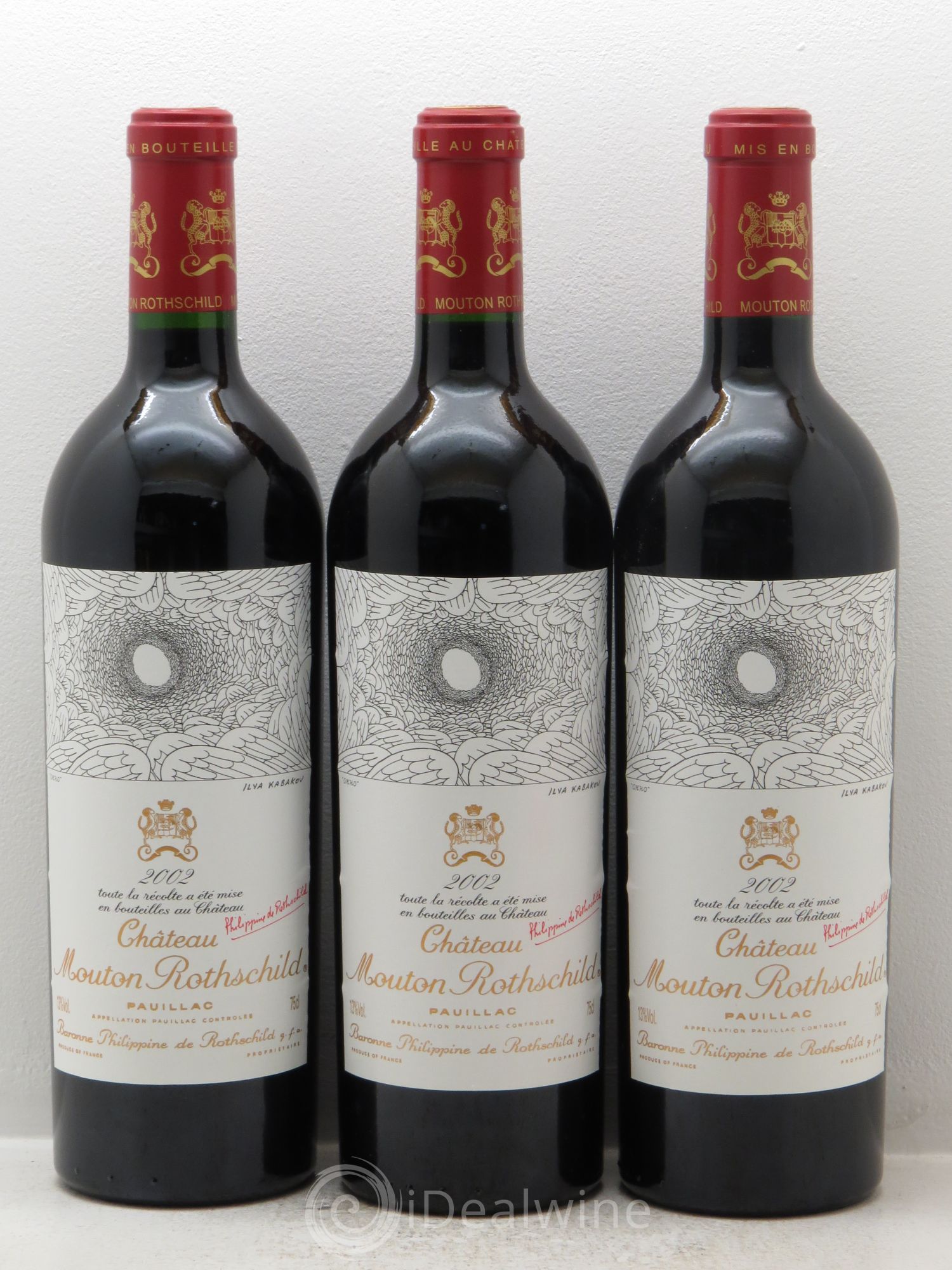 Château Mouton Rothschild 1er Grand Cru Classé 2002 - Lot de 12 bouteilles - 2