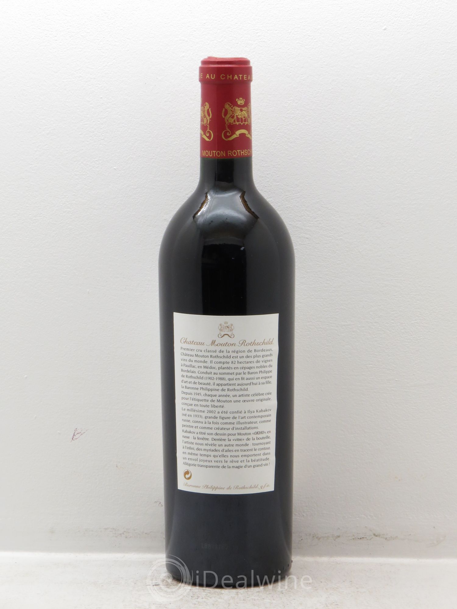 Château Mouton Rothschild 1er Grand Cru Classé 2002 - Lot de 12 bouteilles - 5