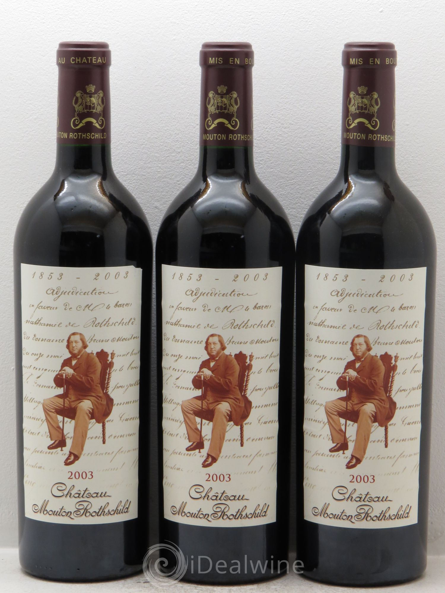 Château Mouton Rothschild 1er Grand Cru Classé 2003 - Lot de 6 bouteilles - 1
