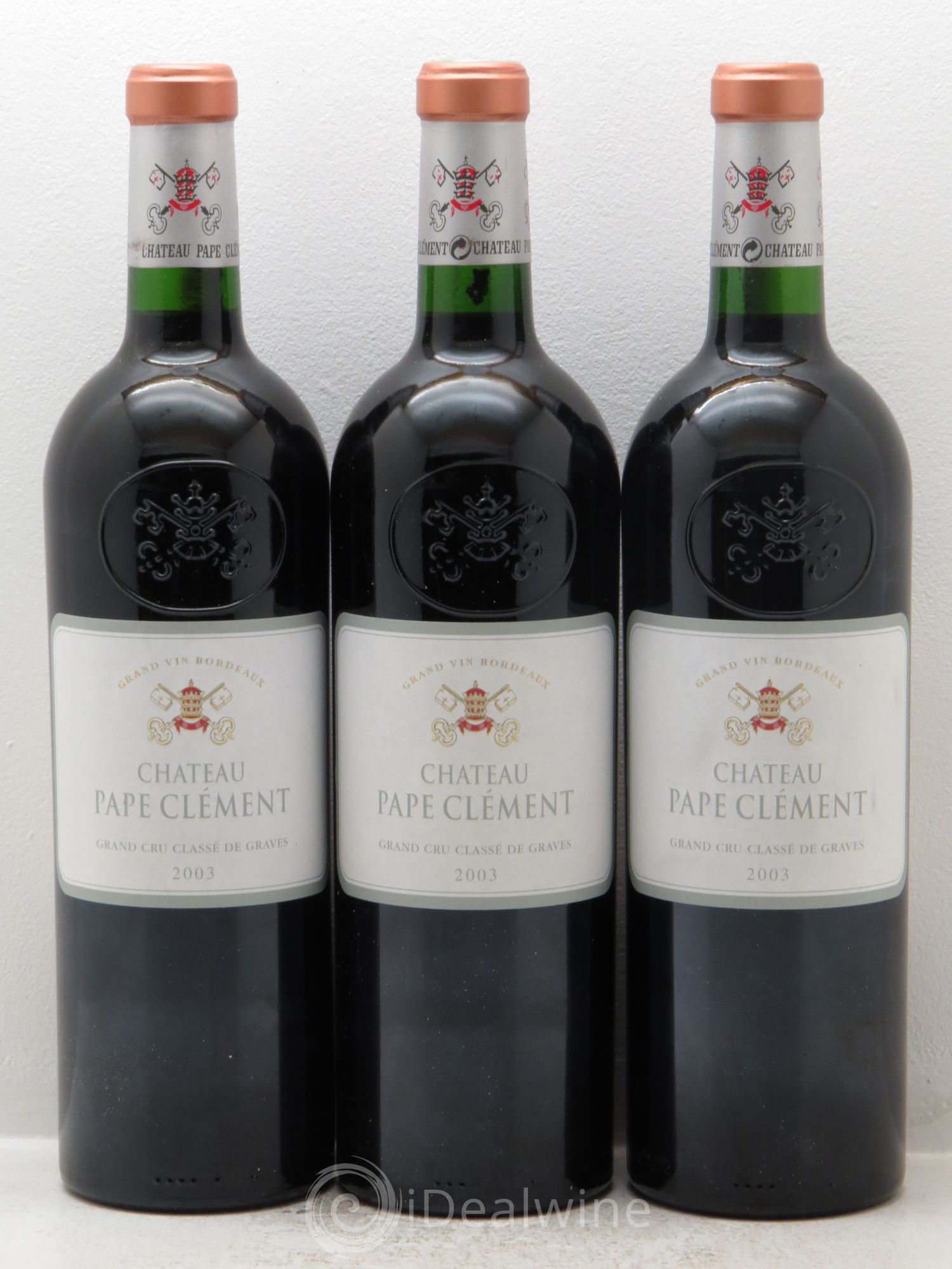 Château Pape Clément Cru Classé de Graves 2003 - Lot de 3 bouteilles - 0