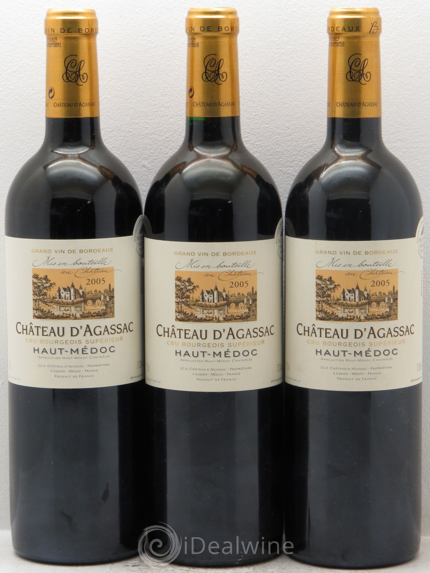 Château d' Agassac Cru Bourgeois 2005 - Lot de 3 bouteilles - 0