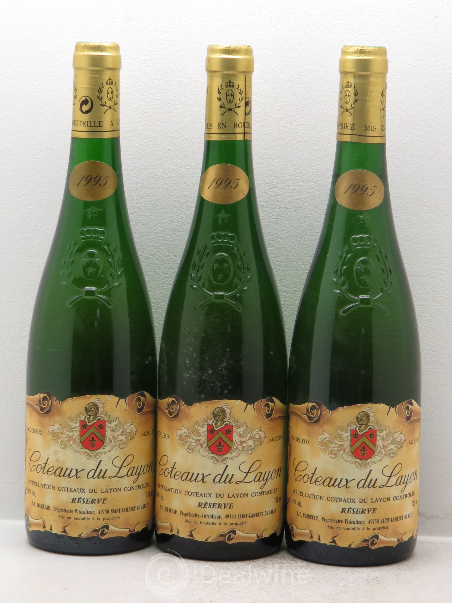 Coteaux du Layon (senza prezzo di riserva) 1995 - Lotto di 3 bottiglie - 0