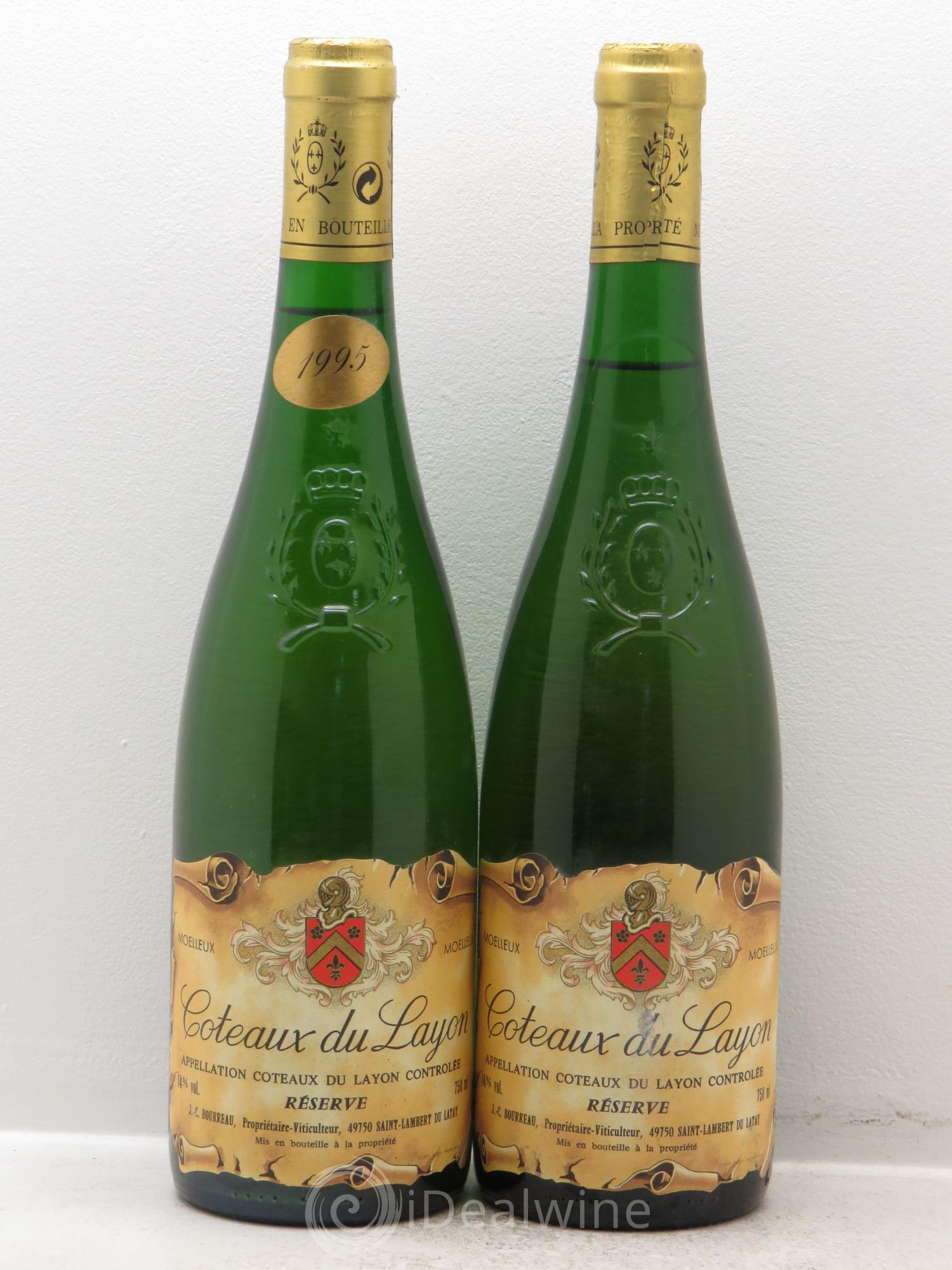 Coteaux du Layon Réserve Saint Lambert du Lattay J.C.Bourreaux 1995 - Lotto di 2 bottiglie - 0