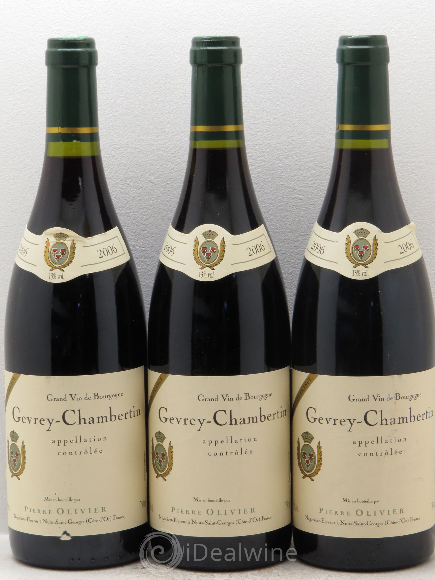 Gevrey-Chambertin Pierre Olivier 2006 - Posten von 3 Flaschen - 0
