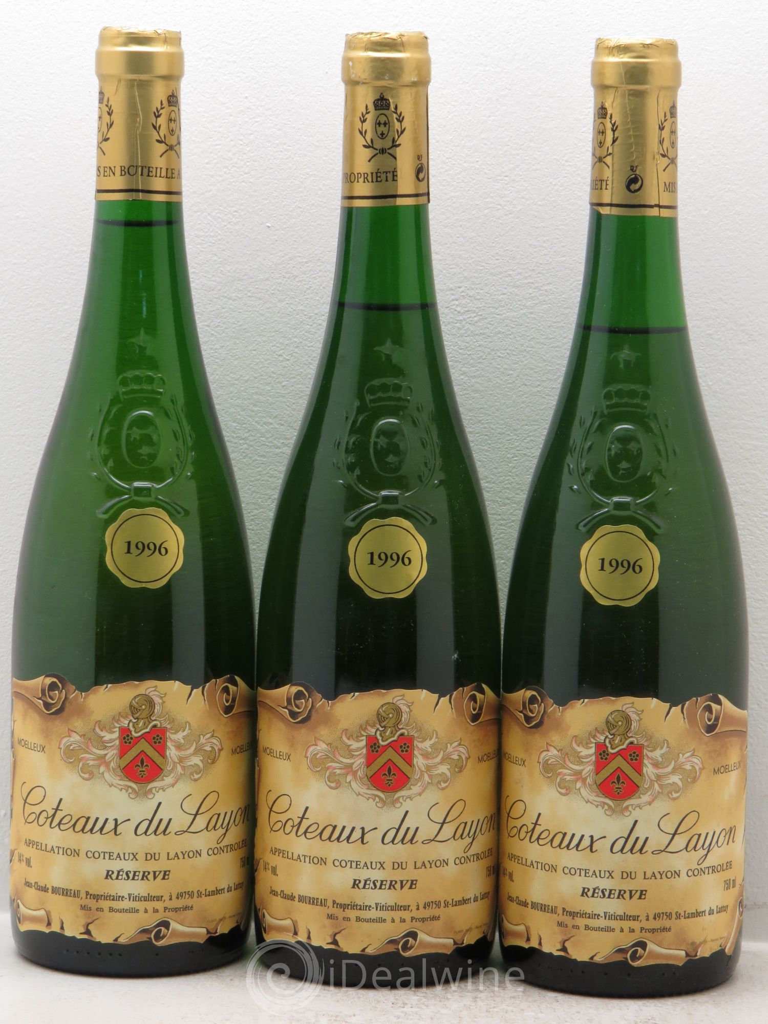 Coteaux du Layon (senza prezzo di riserva) 1996 - Lotto di 3 bottiglie - 0