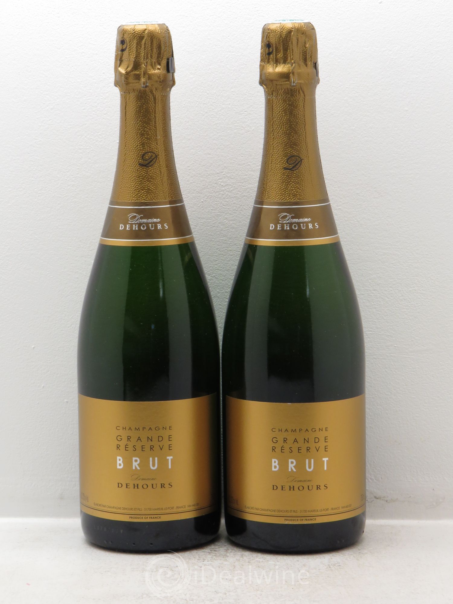 Champagne Grande réserve Dehours - Posten von 2 Flaschen - 0