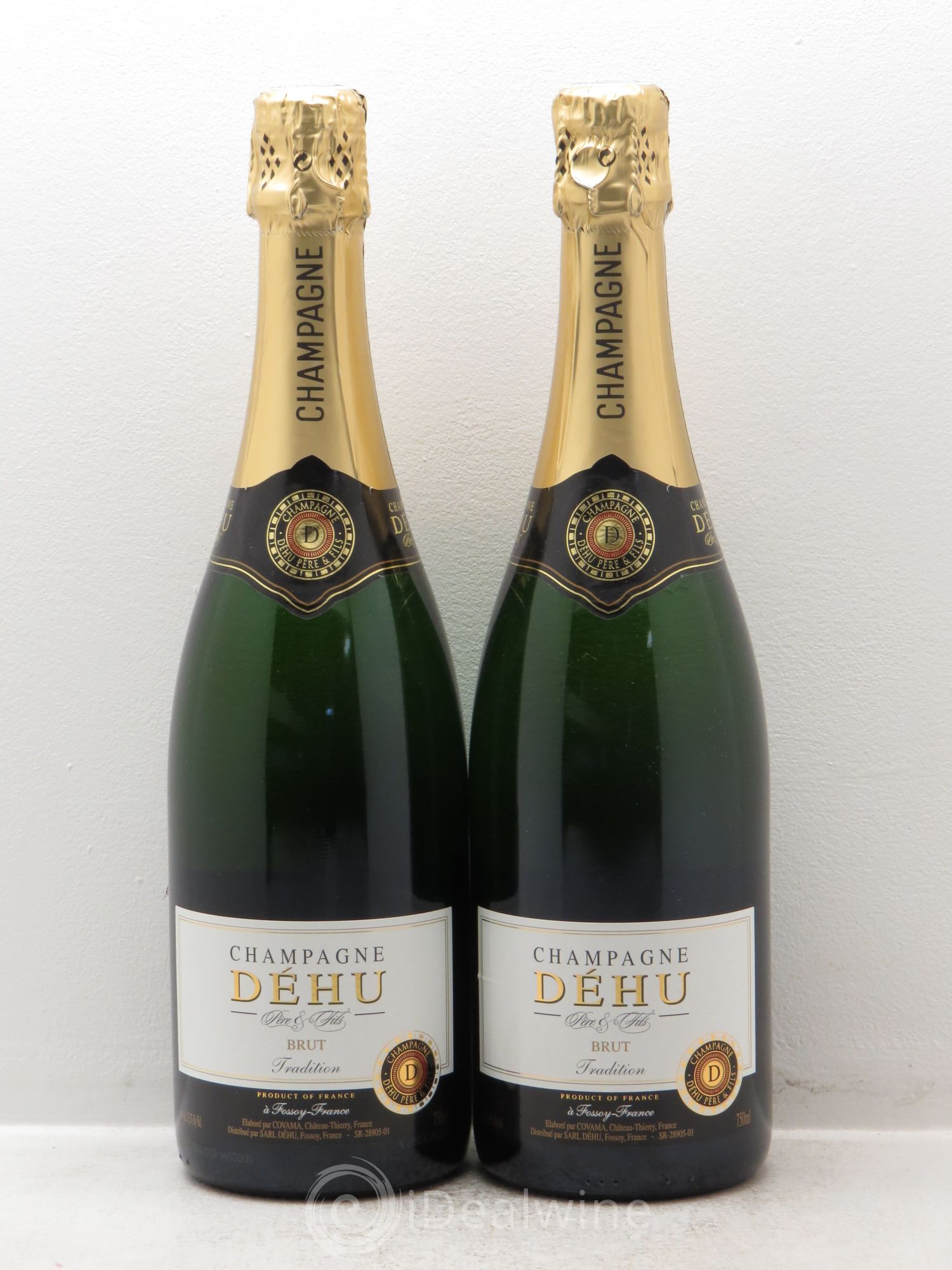 Champagne Dehu Brut Tradition - Posten von 2 Flaschen - 0