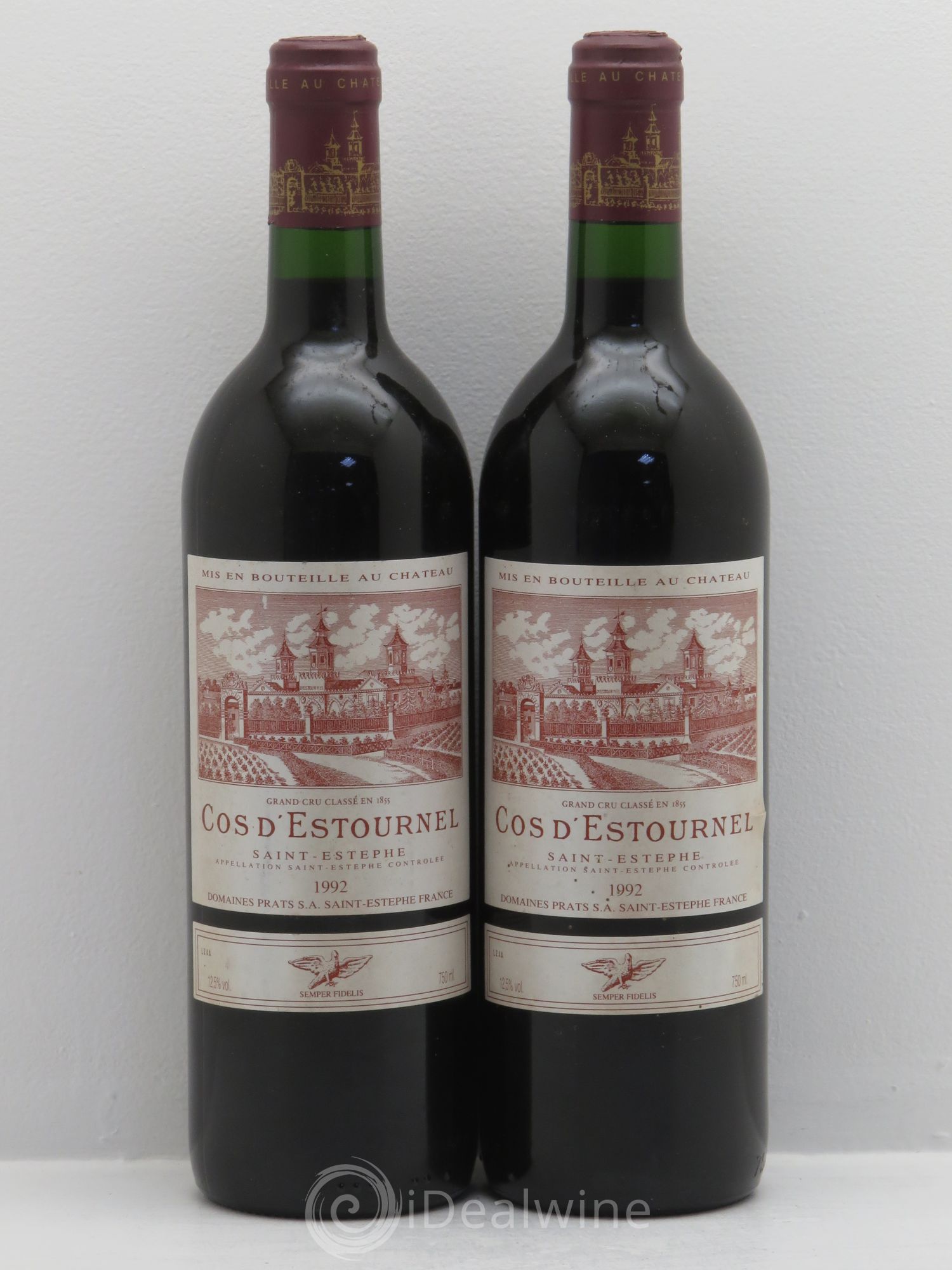 Cos d'Estournel 2ème Grand Cru Classé 1992 - Lot de 2 bouteilles - 0