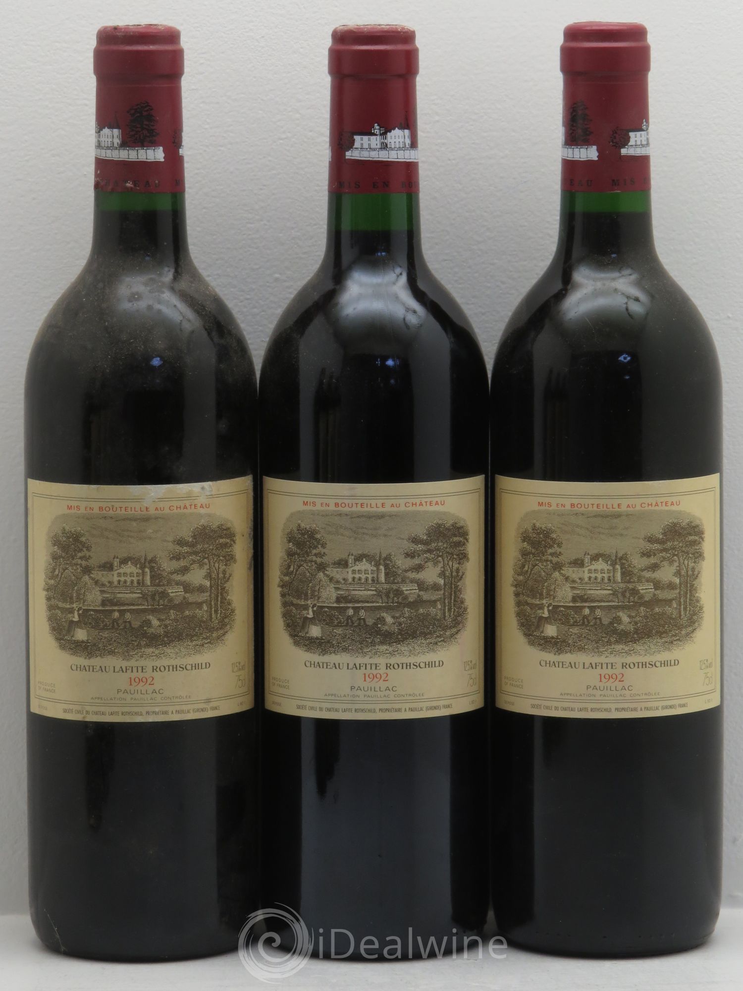 Château Lafite Rothschild 1er Grand Cru Classé 1992 - Lot de 6 bouteilles - 1