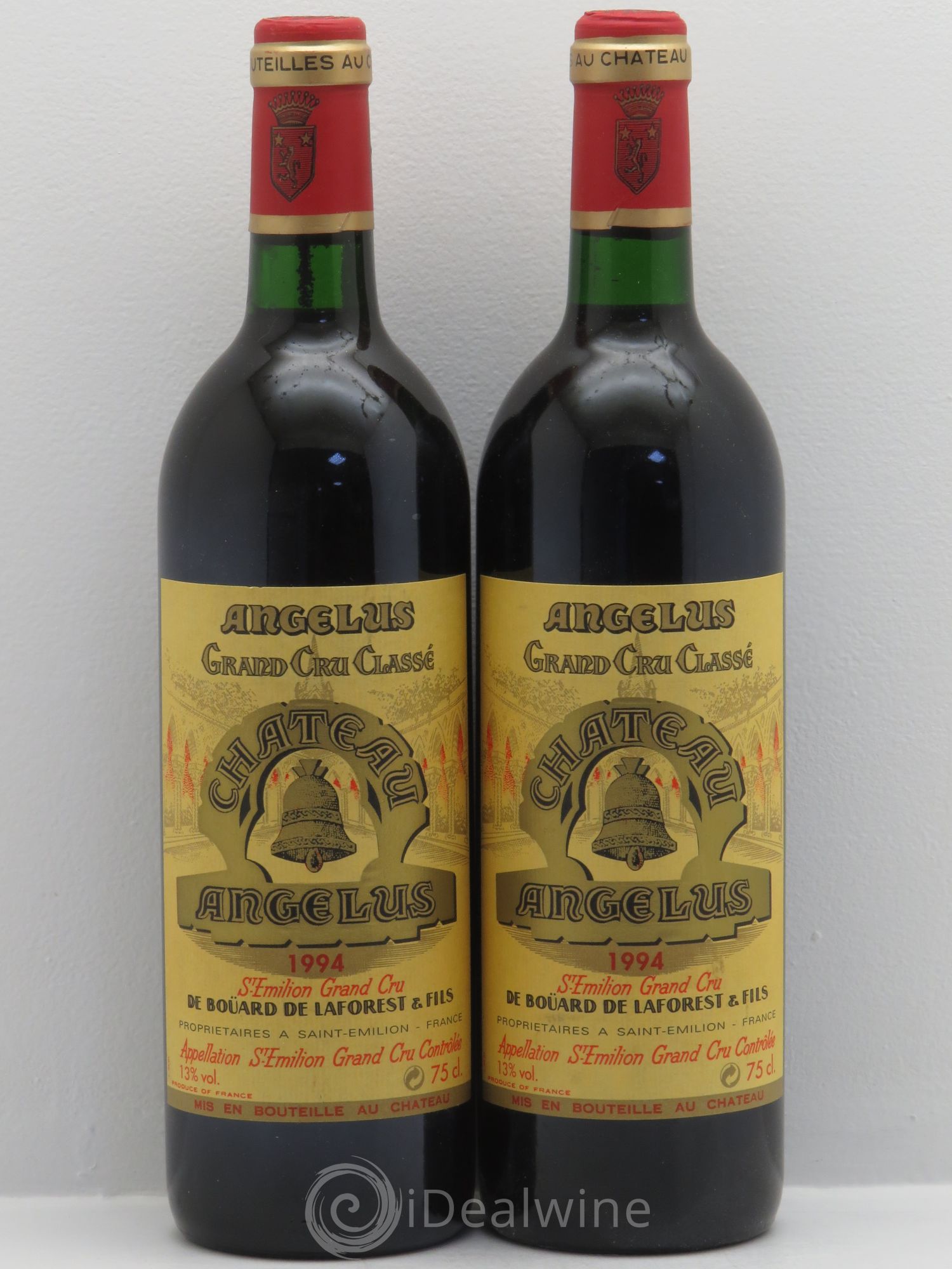 Château Angélus 1er Grand Cru Classé A 1994 - Lot de 2 bouteilles - 0