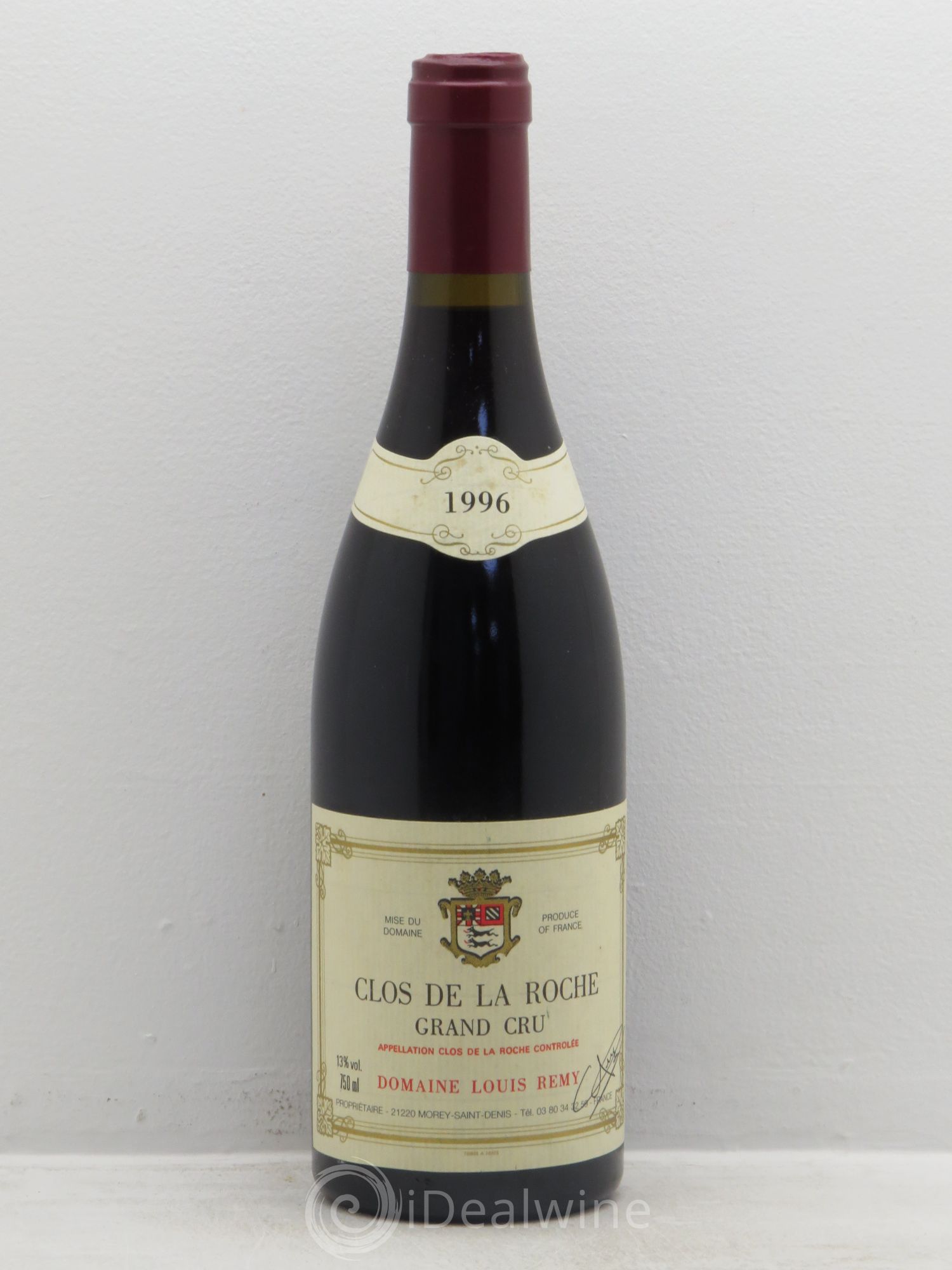 Clos de la Roche Grand Cru Louis Remy - Chantal Remy (Domaine) 1996 - Posten von 1 Flasche - 0