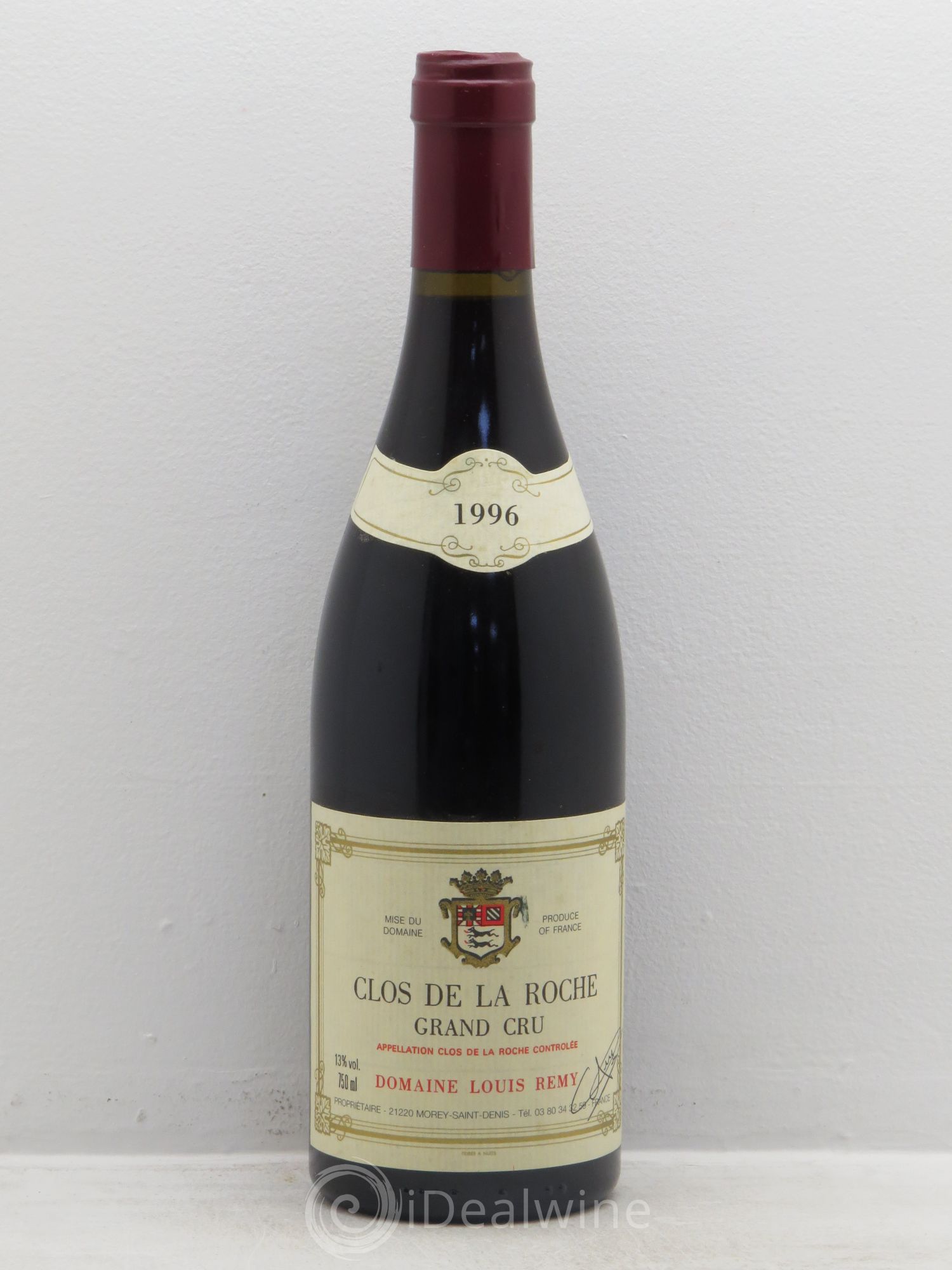 Clos de la Roche Grand Cru Louis Remy - Chantal Remy (Domaine) 1996 - Lot of 1 bottle - 0