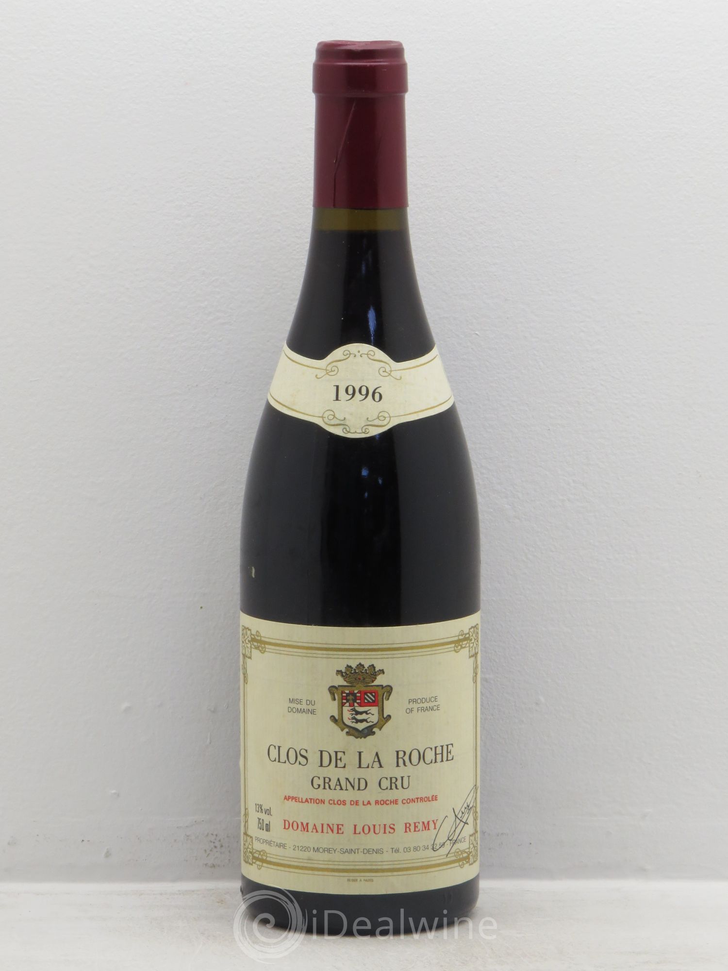 Clos de la Roche Grand Cru Louis Remy - Chantal Remy (Domaine) 1996 - Lot of 1 bottle - 0