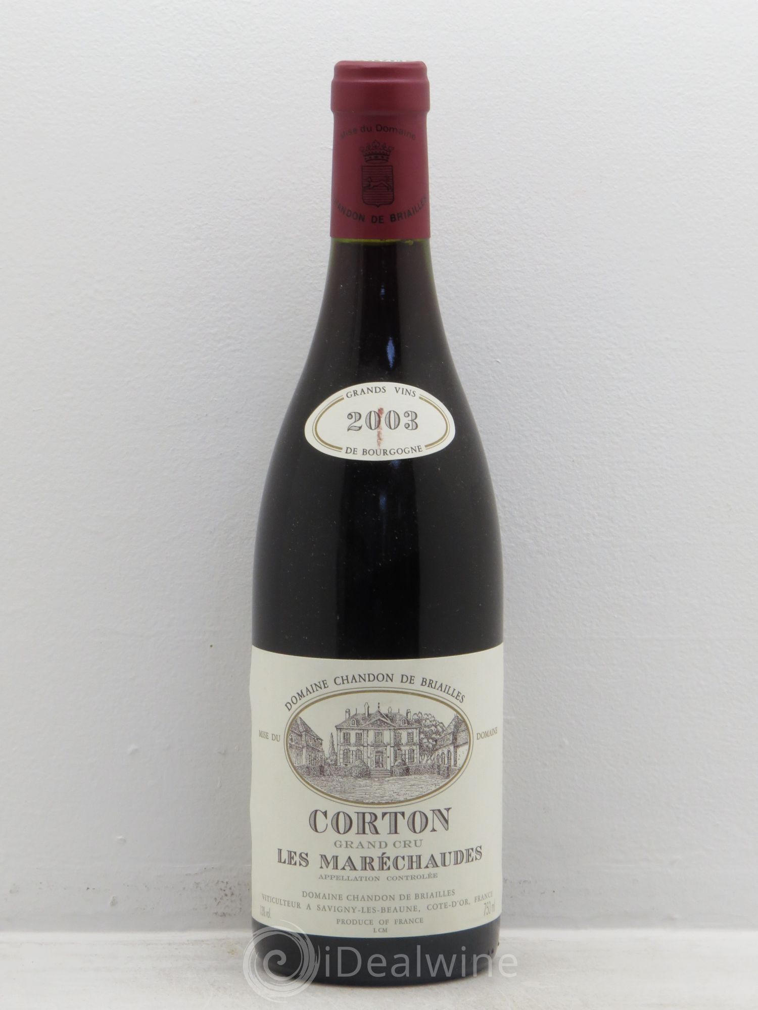Corton Grand Cru (sans prix de réserve) 2003 - Lot de 1 bouteille - 0