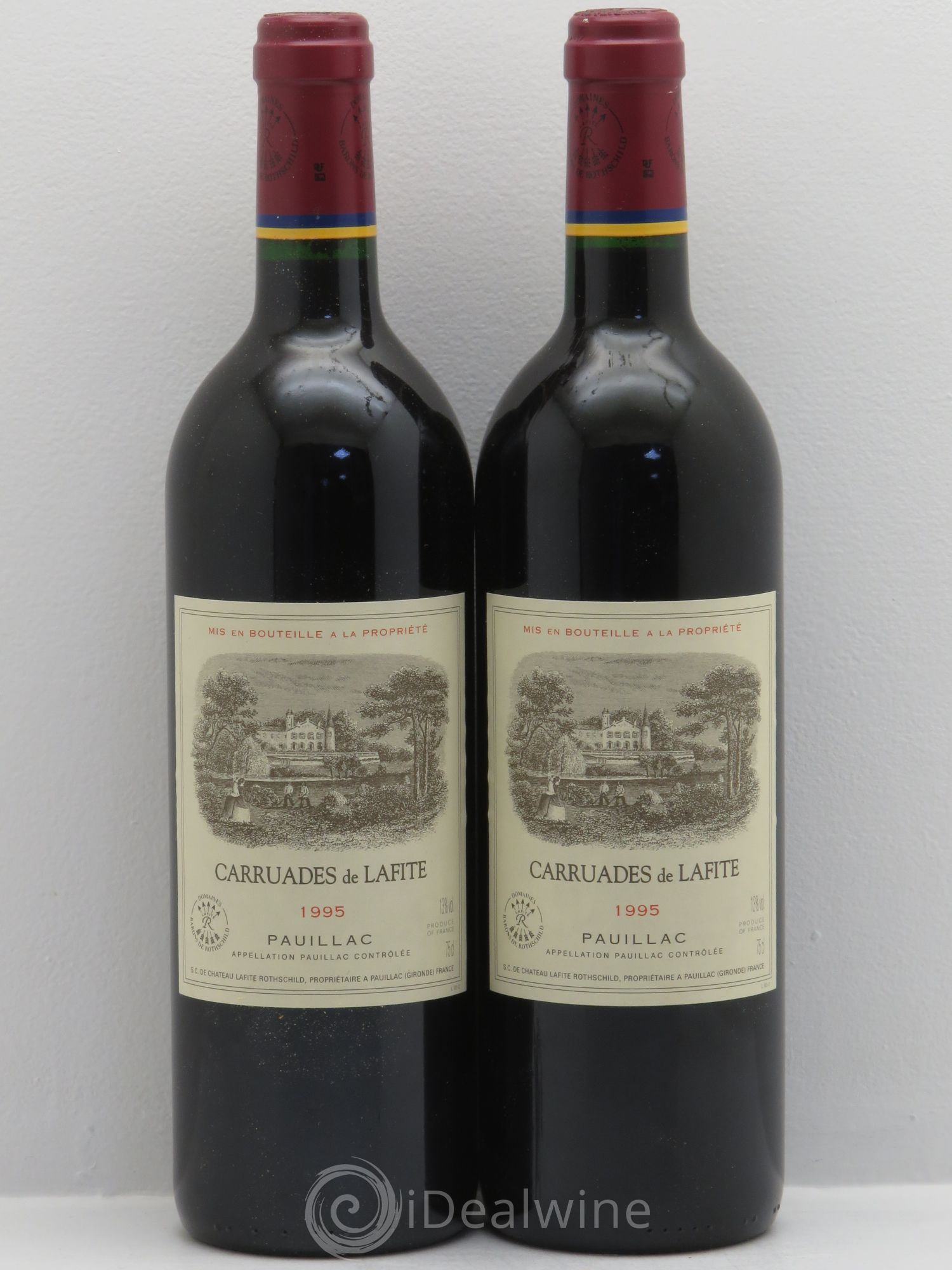Carruades de Lafite Rothschild Second Vin 1995 - Lot de 2 bouteilles - 0