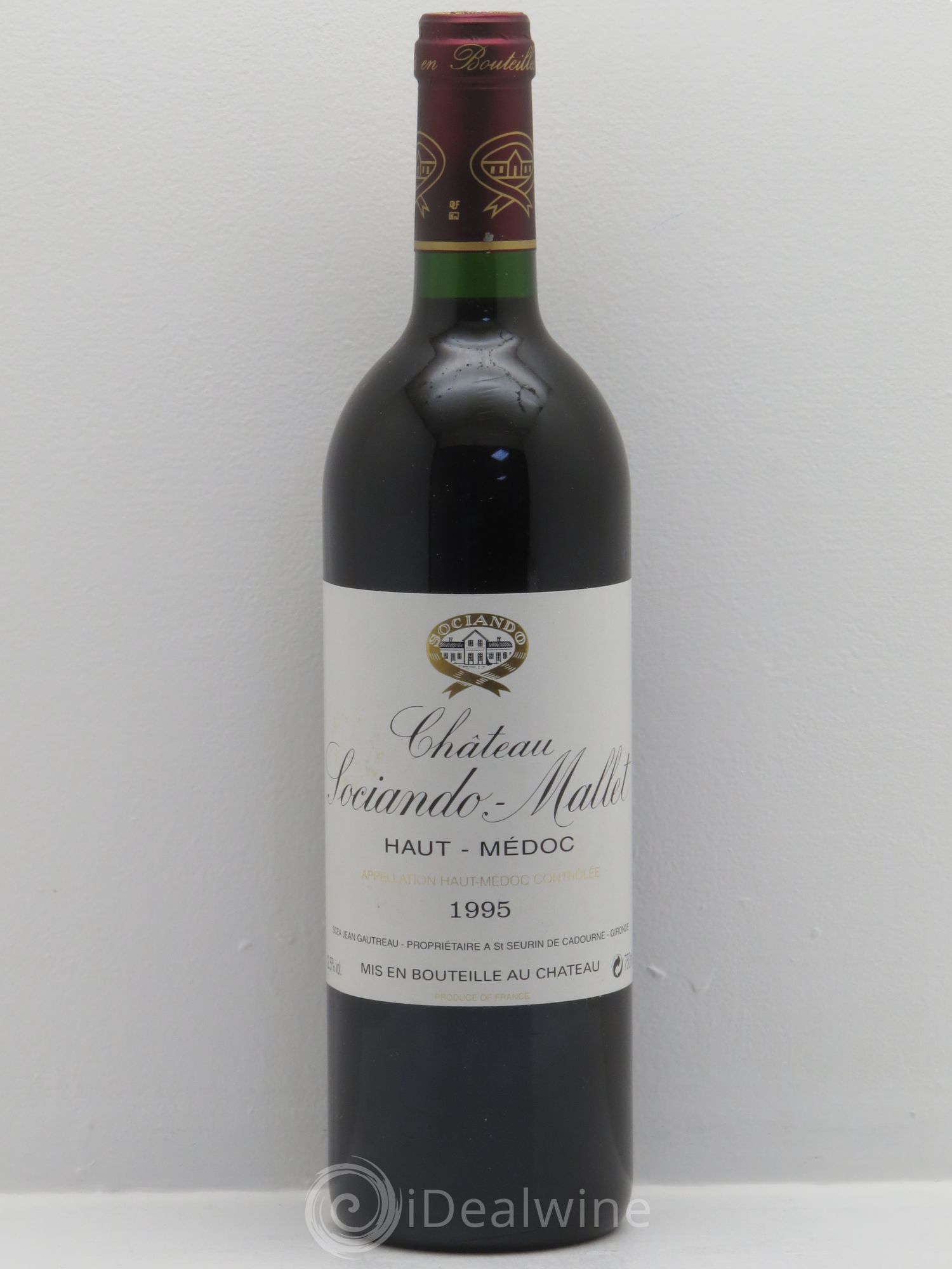 Château Sociando Mallet 1995 - Lot de 6 bouteilles - 0