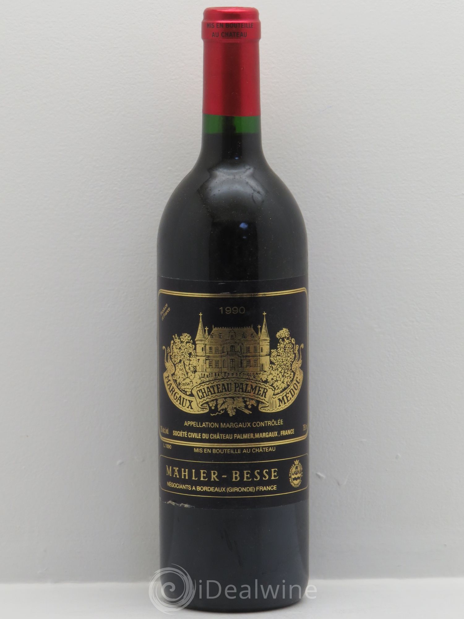 Château Palmer 3ème Grand Cru Classé 1990 - Lot de 1 bouteille - 0