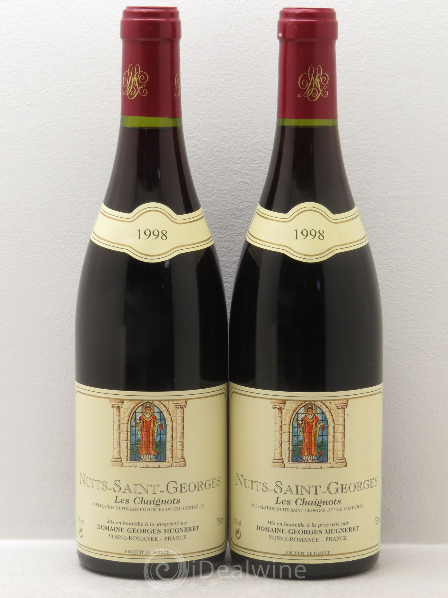 Nuits-Saint-Georges 1er Cru Les Chaignots Georges Mugneret (Domaine) 1998 - Lot de 2 bouteilles - 0