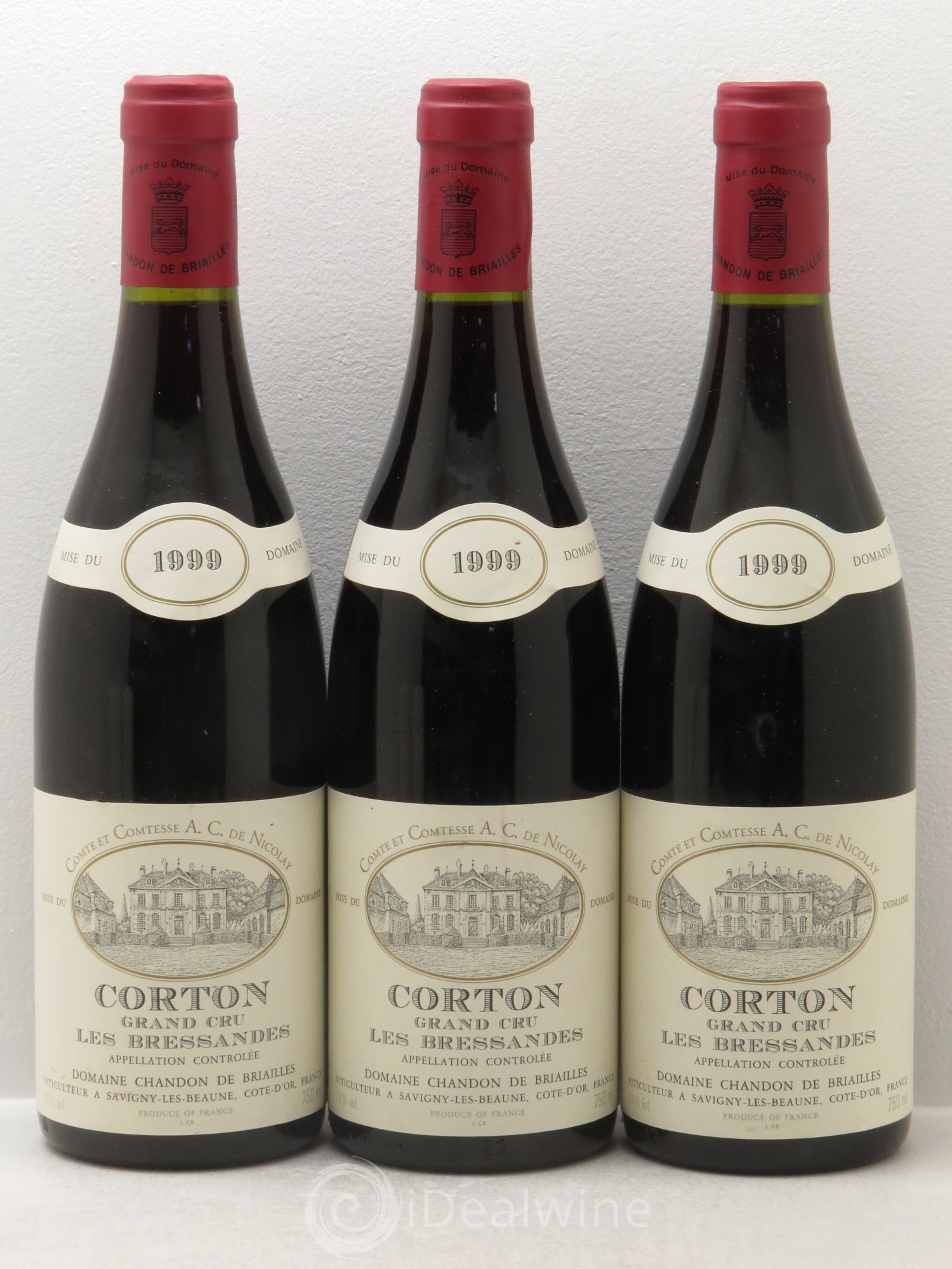 Corton Grand Cru 1999 - Lot de 3 bouteilles - 0