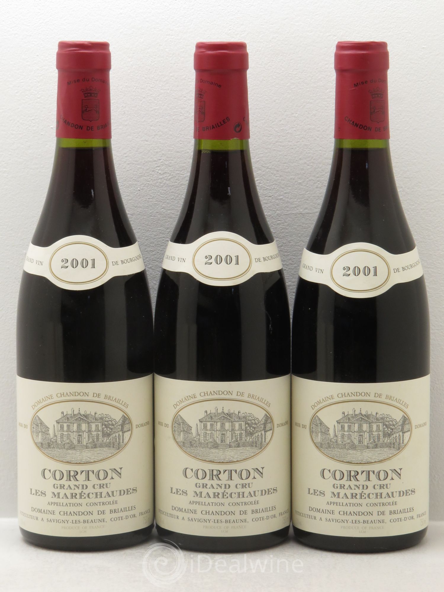 Corton Grand Cru 2001 - Lot de 3 bouteilles - 0