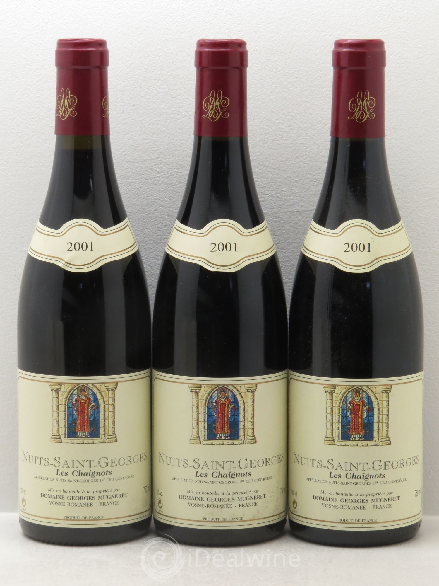 Nuits-Saint-Georges 1er Cru Les Chaignots Georges Mugneret (Domaine) 2001 - Lot de 3 bouteilles - 0