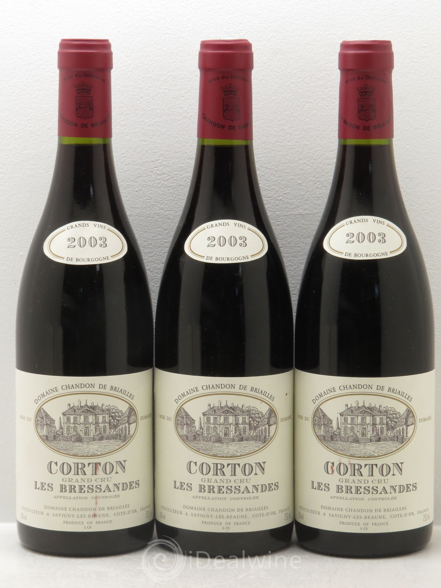 Corton Grand Cru 2003 - Lot de 3 bouteilles - 0