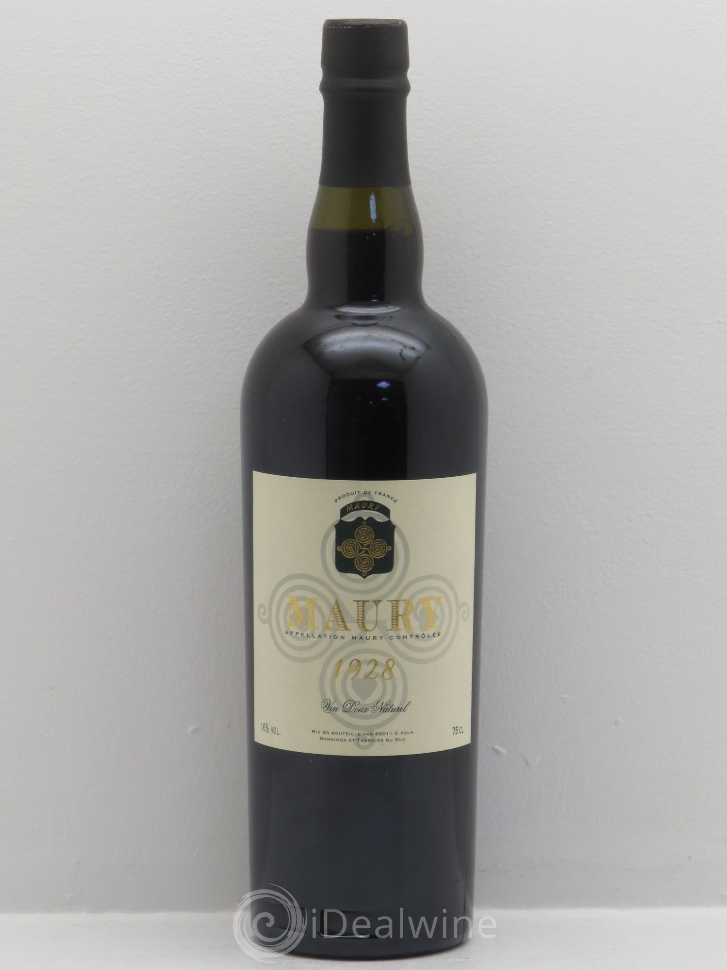 Maury Vin Doux Naturel Domaines et terroirs du sud 1928 - Lot de 1 bouteille - 0