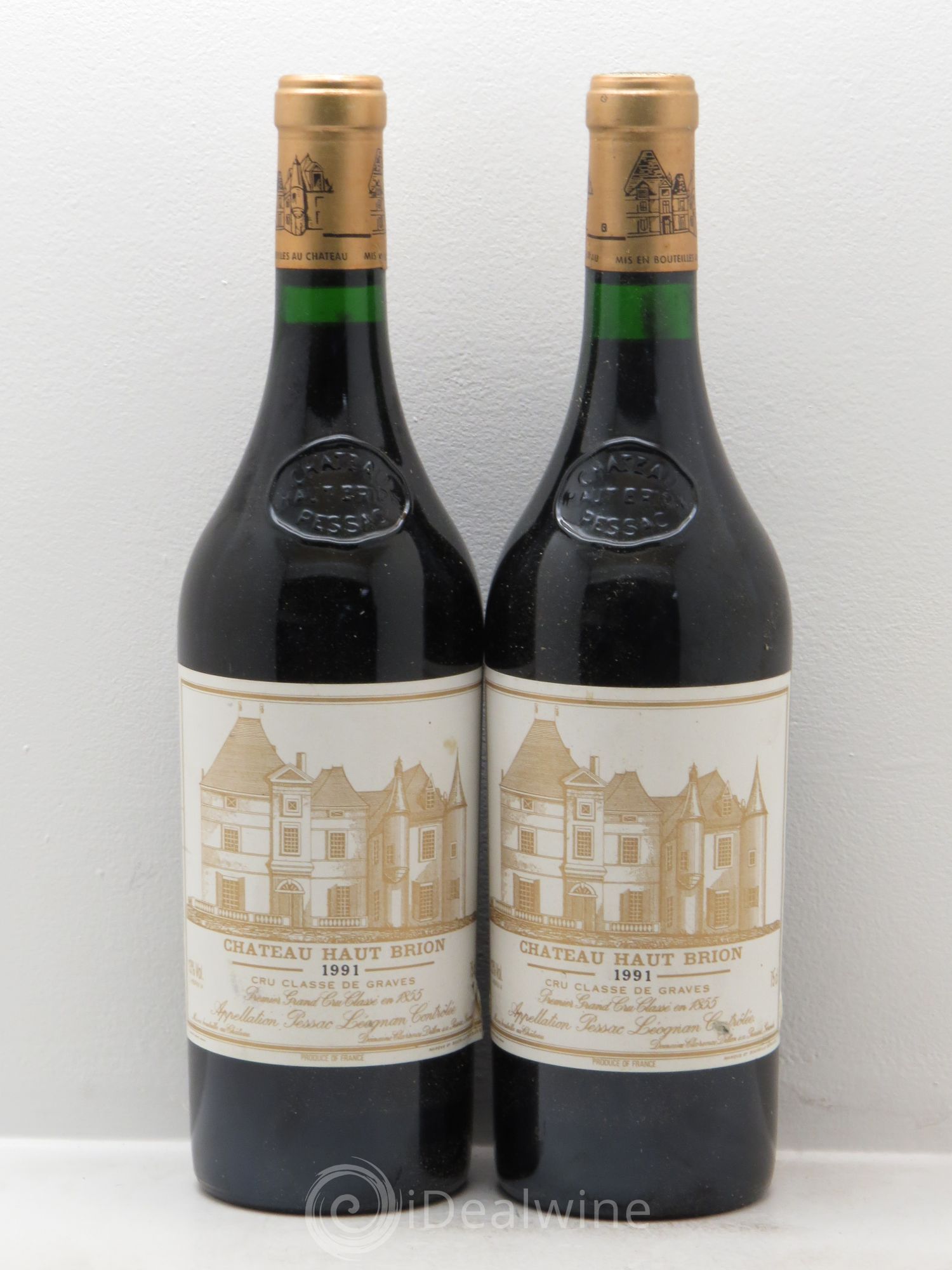 Château Haut Brion 1er Grand Cru Classé 1991 - Lot de 2 bouteilles - 0