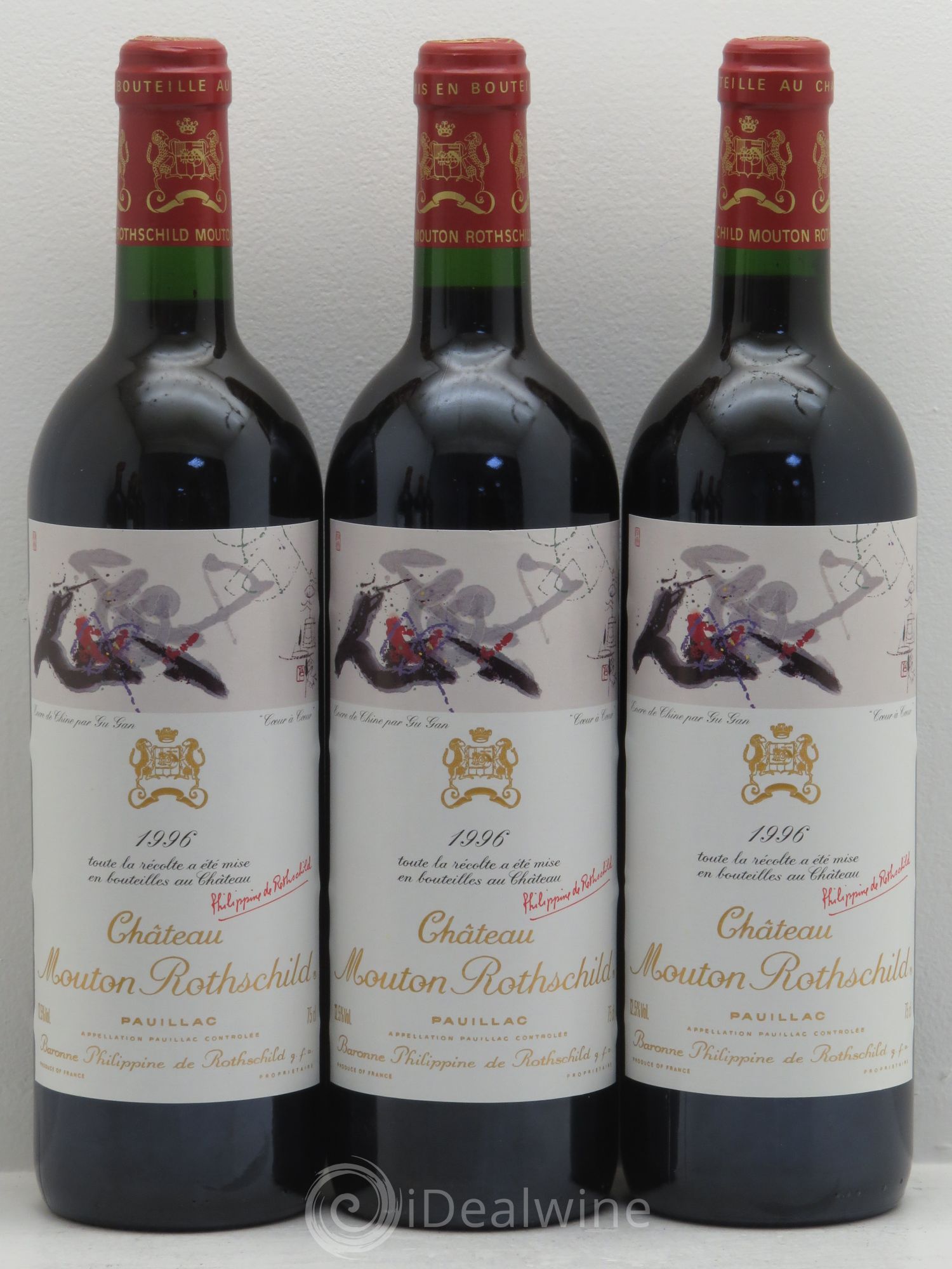 Château Mouton Rothschild 1er Grand Cru Classé 1996 - Lot de 6 bouteilles - 1