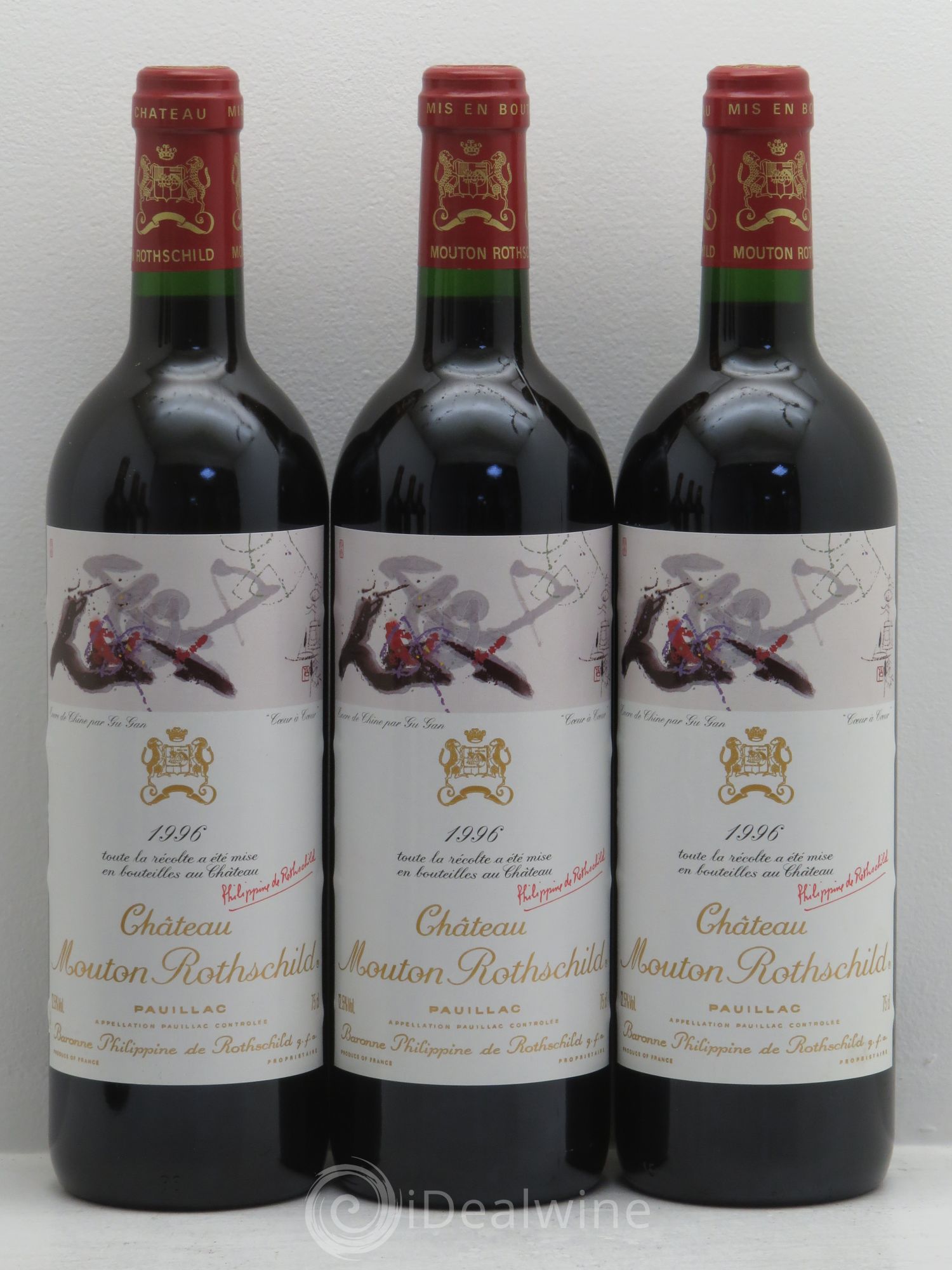 Château Mouton Rothschild 1er Grand Cru Classé 1996 - Lot de 6 bouteilles - 1
