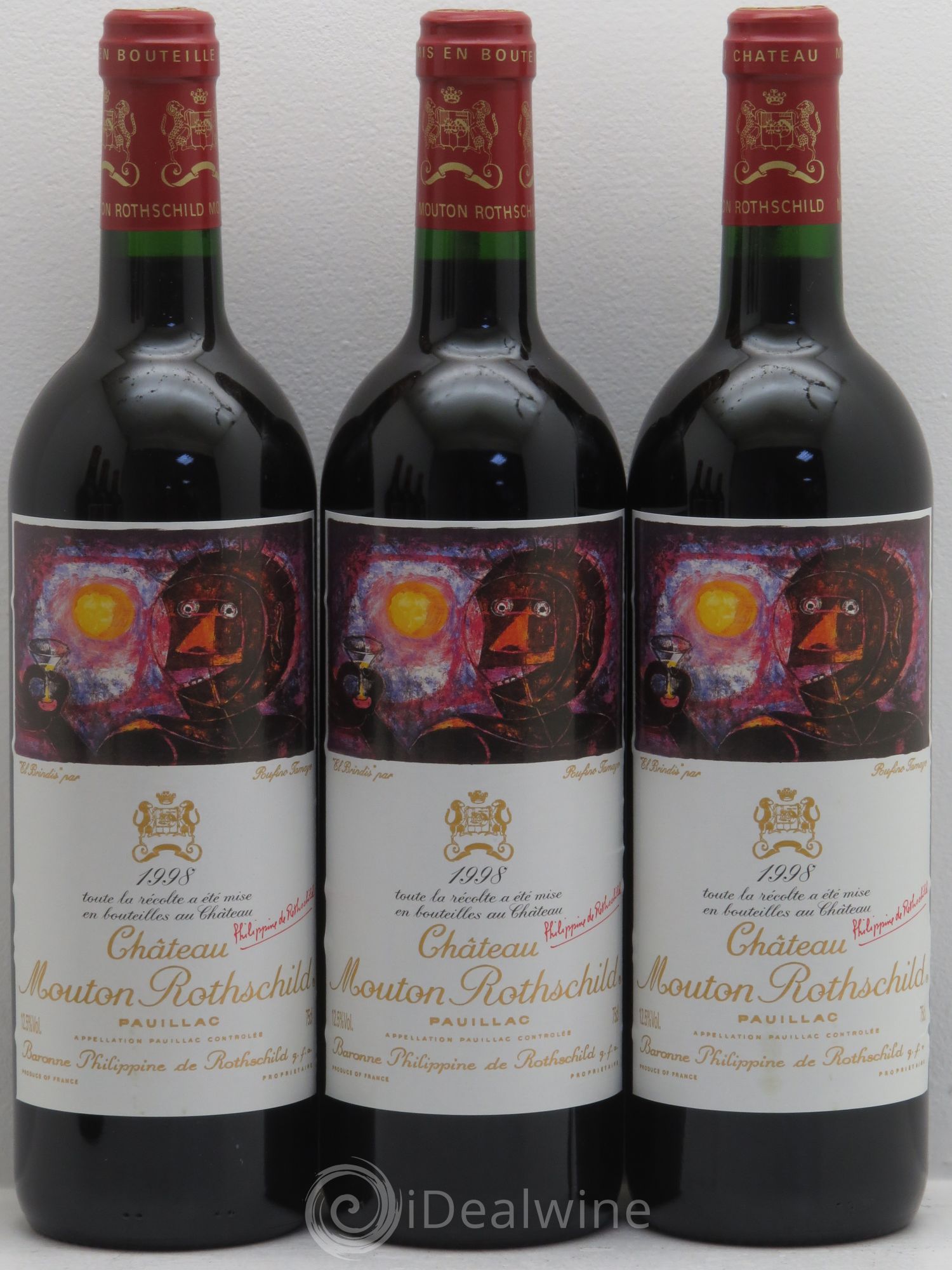 Château Mouton Rothschild 1er Grand Cru Classé 1998 - Lot de 6 bouteilles - 2