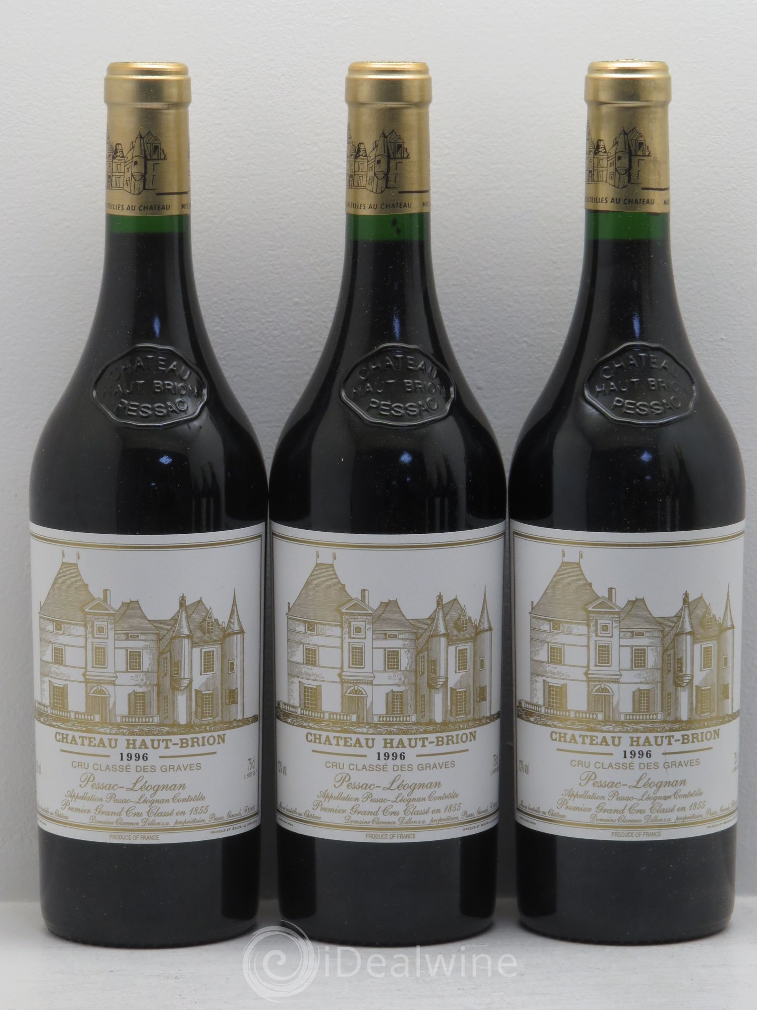 Château Haut Brion 1er Grand Cru Classé 1996 - Lot de 6 bouteilles - 1