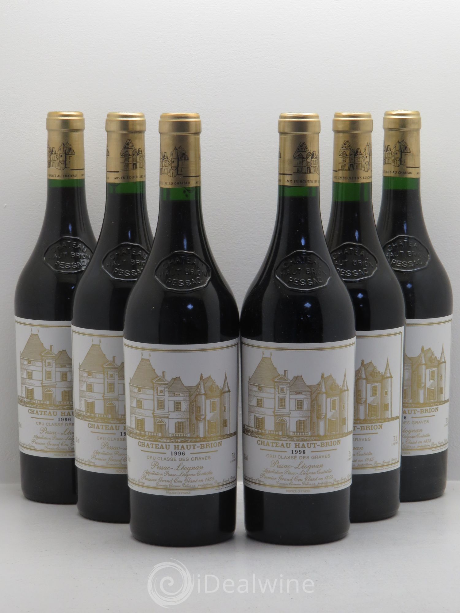 Château Haut Brion 1er Grand Cru Classé 1996 - Lot de 6 bouteilles - 0
