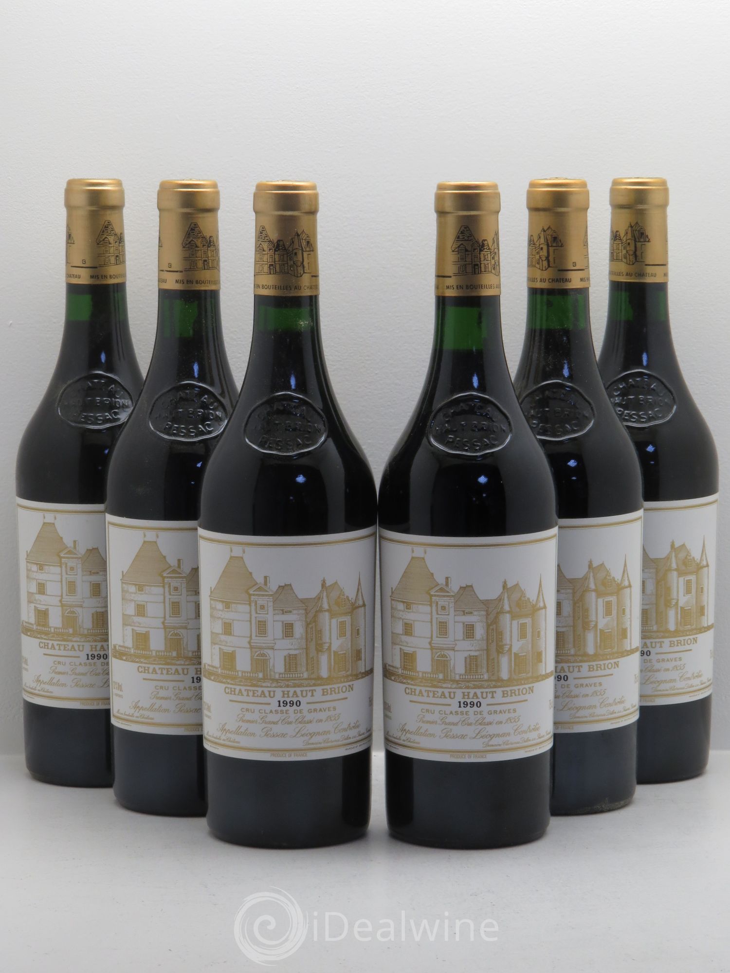 Château Haut Brion 1er Grand Cru Classé 1990 - Lot de 6 bouteilles - 0
