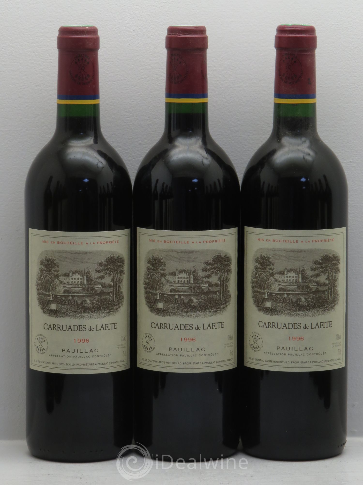 Carruades de Lafite Rothschild Second Vin 1996 - Lot de 12 bouteilles - 1