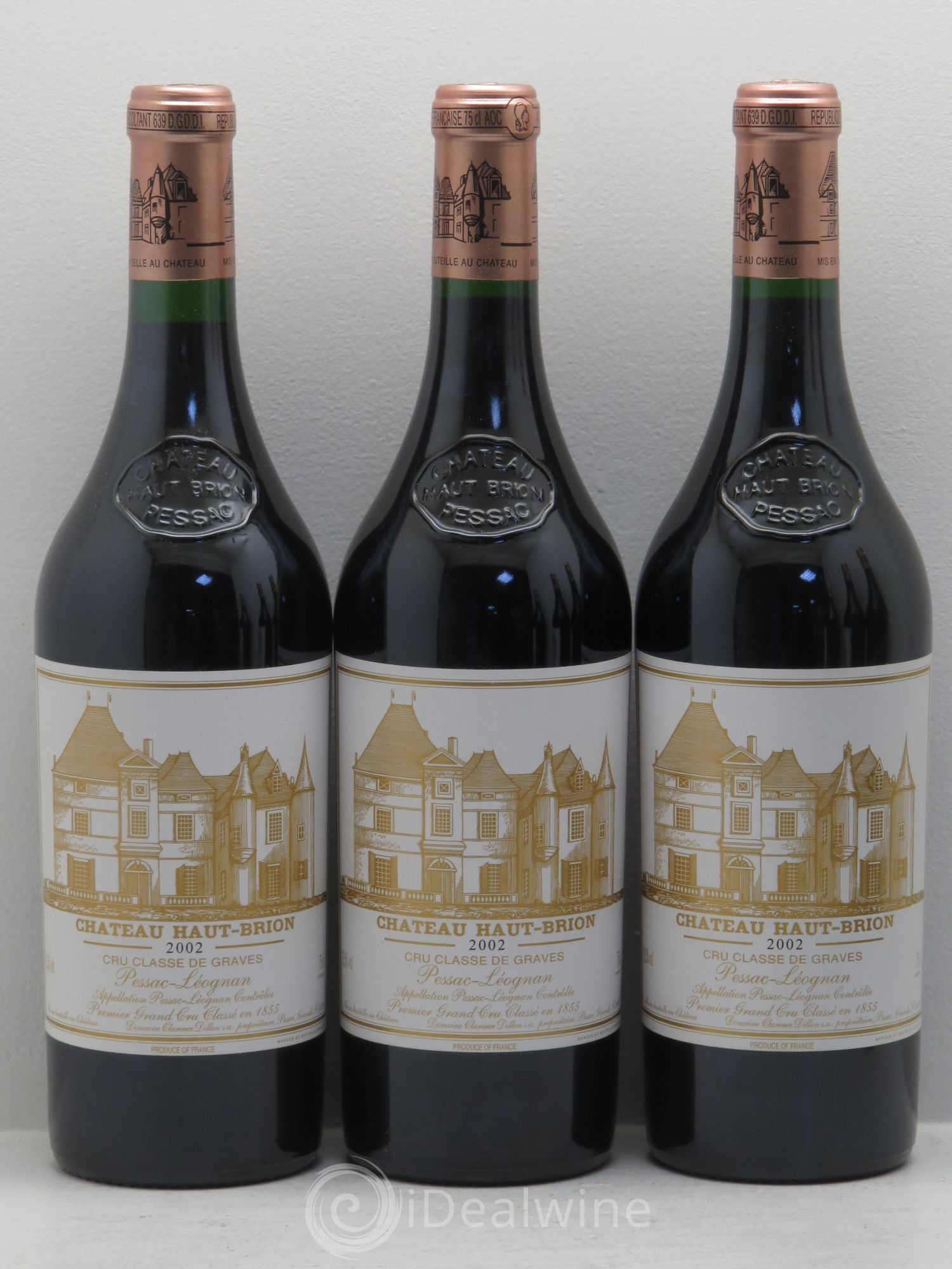 Château Haut Brion 1er Grand Cru Classé 2002 - Lot de 6 bouteilles - 1
