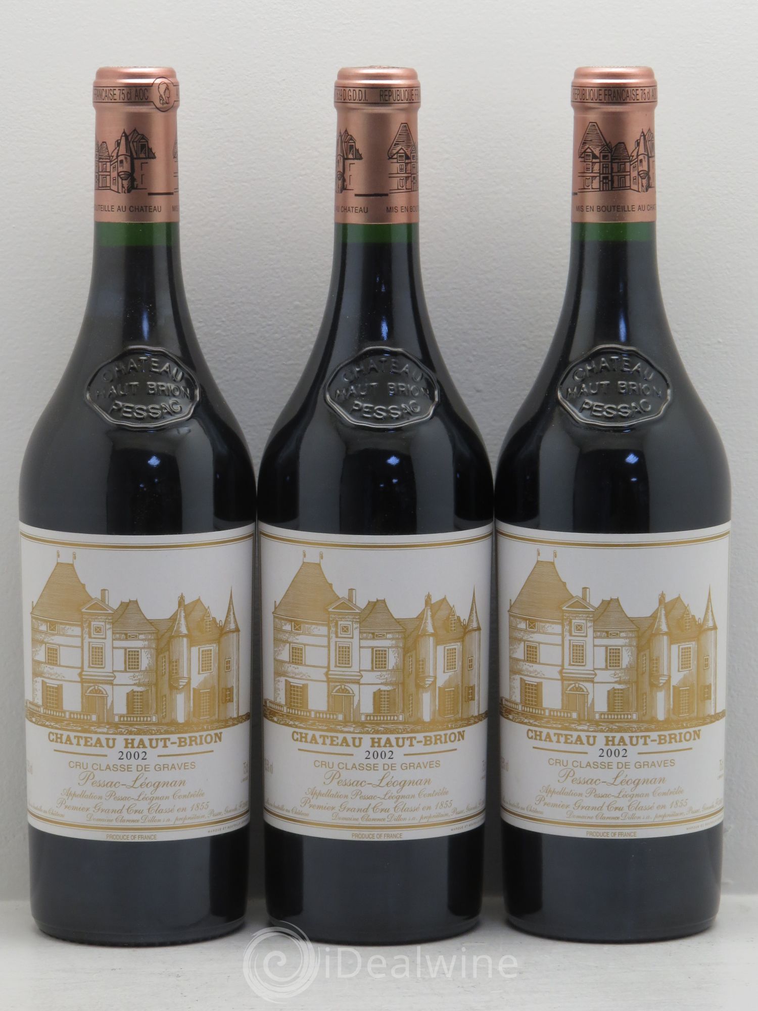 Château Haut Brion 1er Grand Cru Classé 2002 - Lot de 6 bouteilles - 2