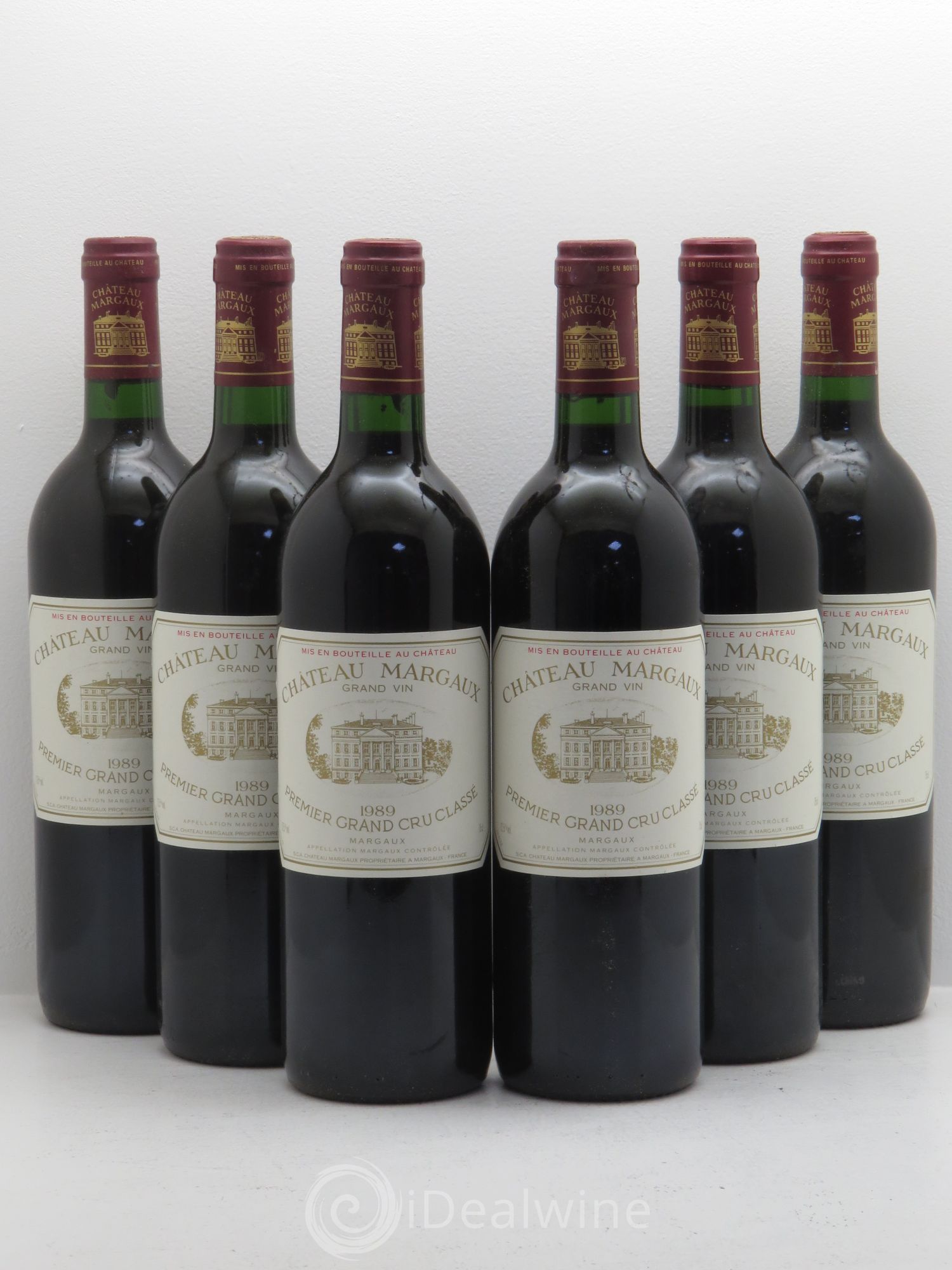 Château Margaux 1er Grand Cru Classé 1989 - Lot de 6 bouteilles - 0