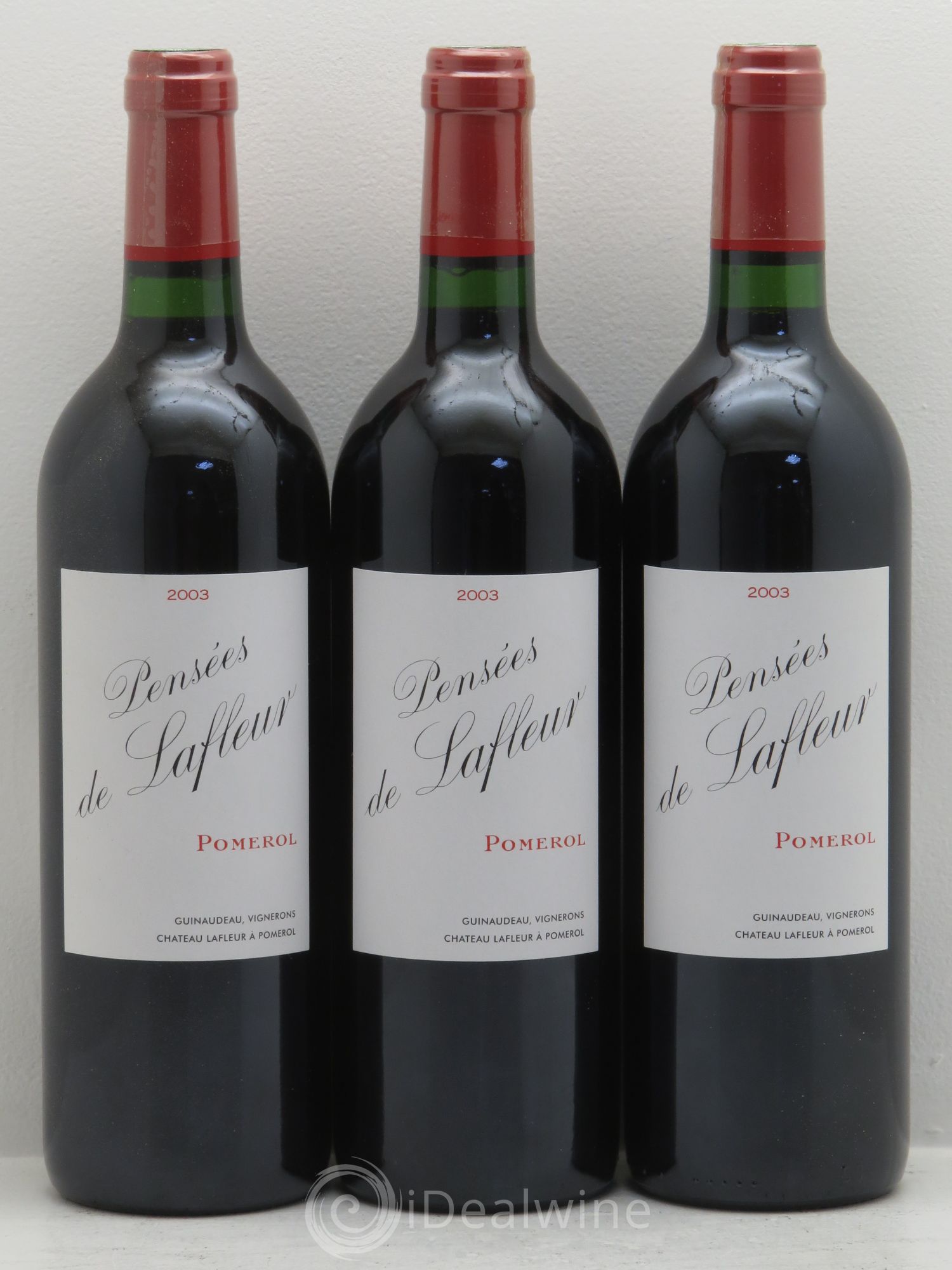 Pensées de Lafleur Second Vin 2003 - Lot de 3 bouteilles - 0