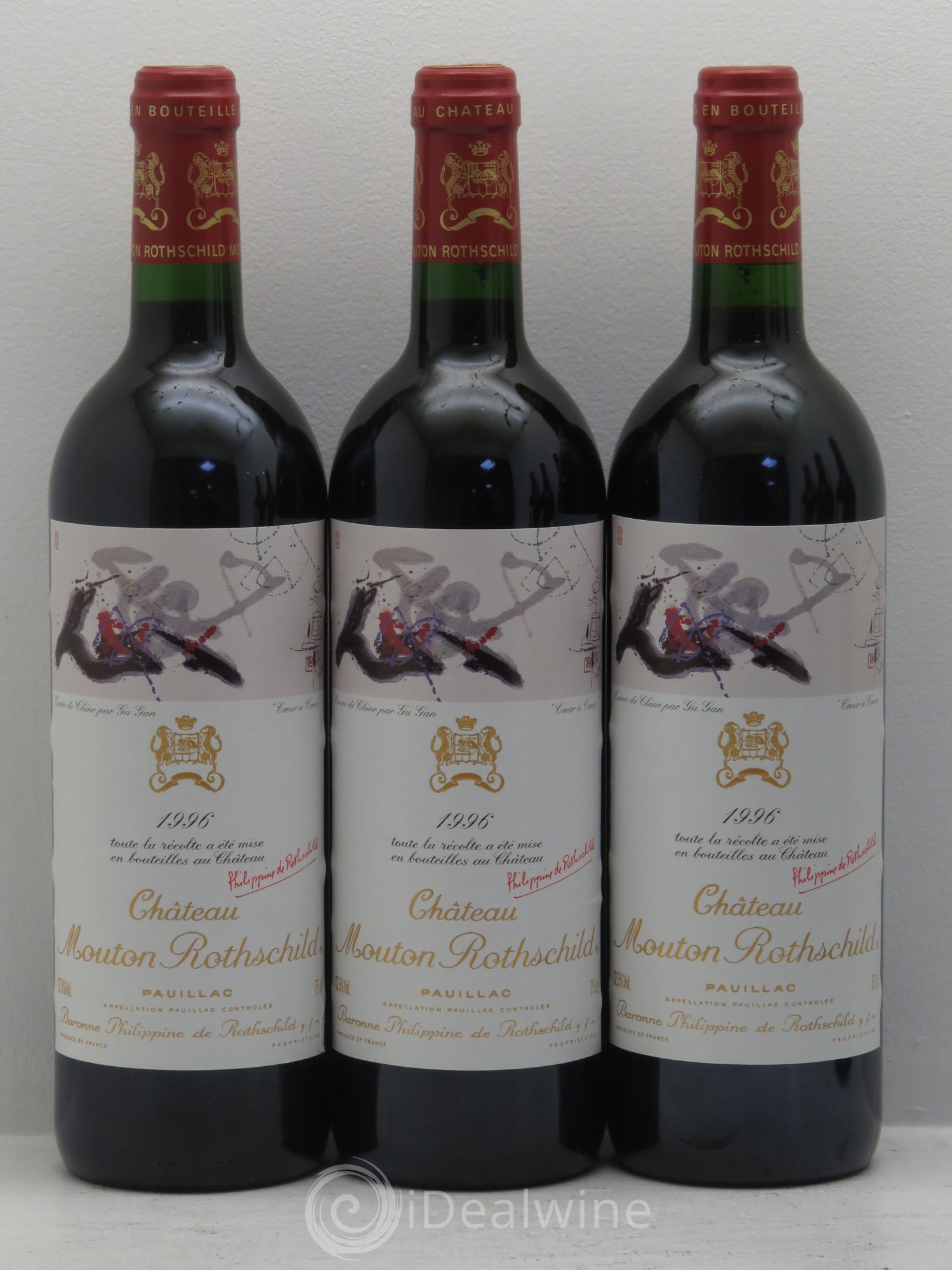 Château Mouton Rothschild 1er Grand Cru Classé 1996 - Lot de 6 bouteilles - 1