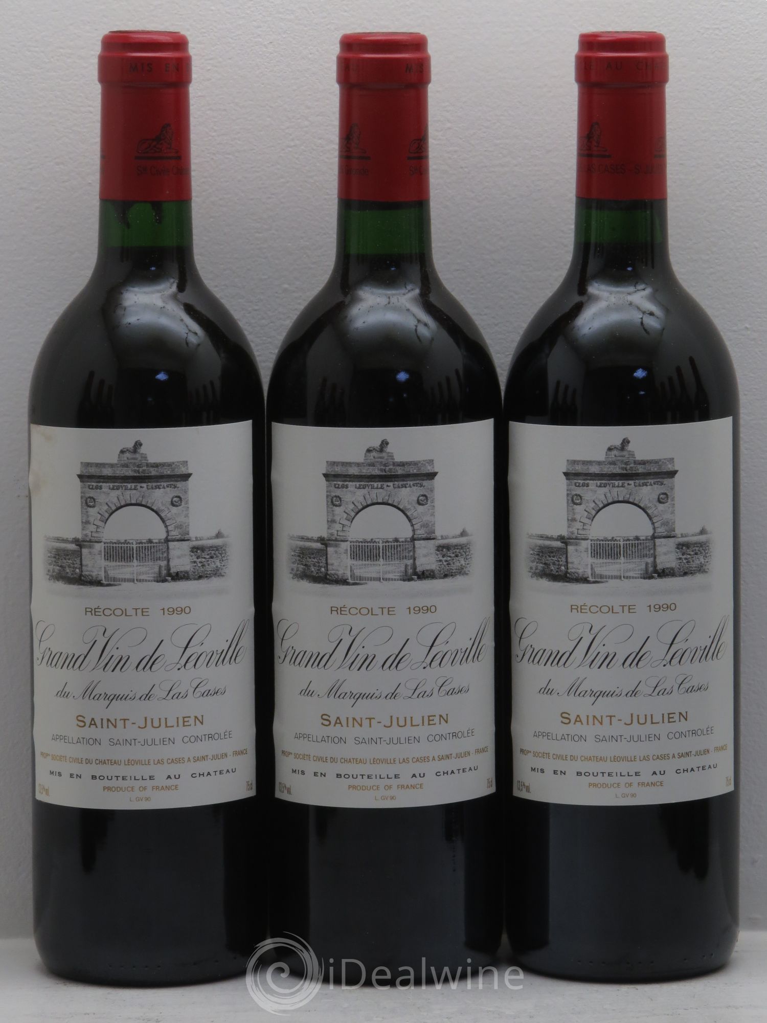 Château Léoville Las Cases 2ème Grand Cru Classé 1990 - Lotto di 12 bottiglie - 1