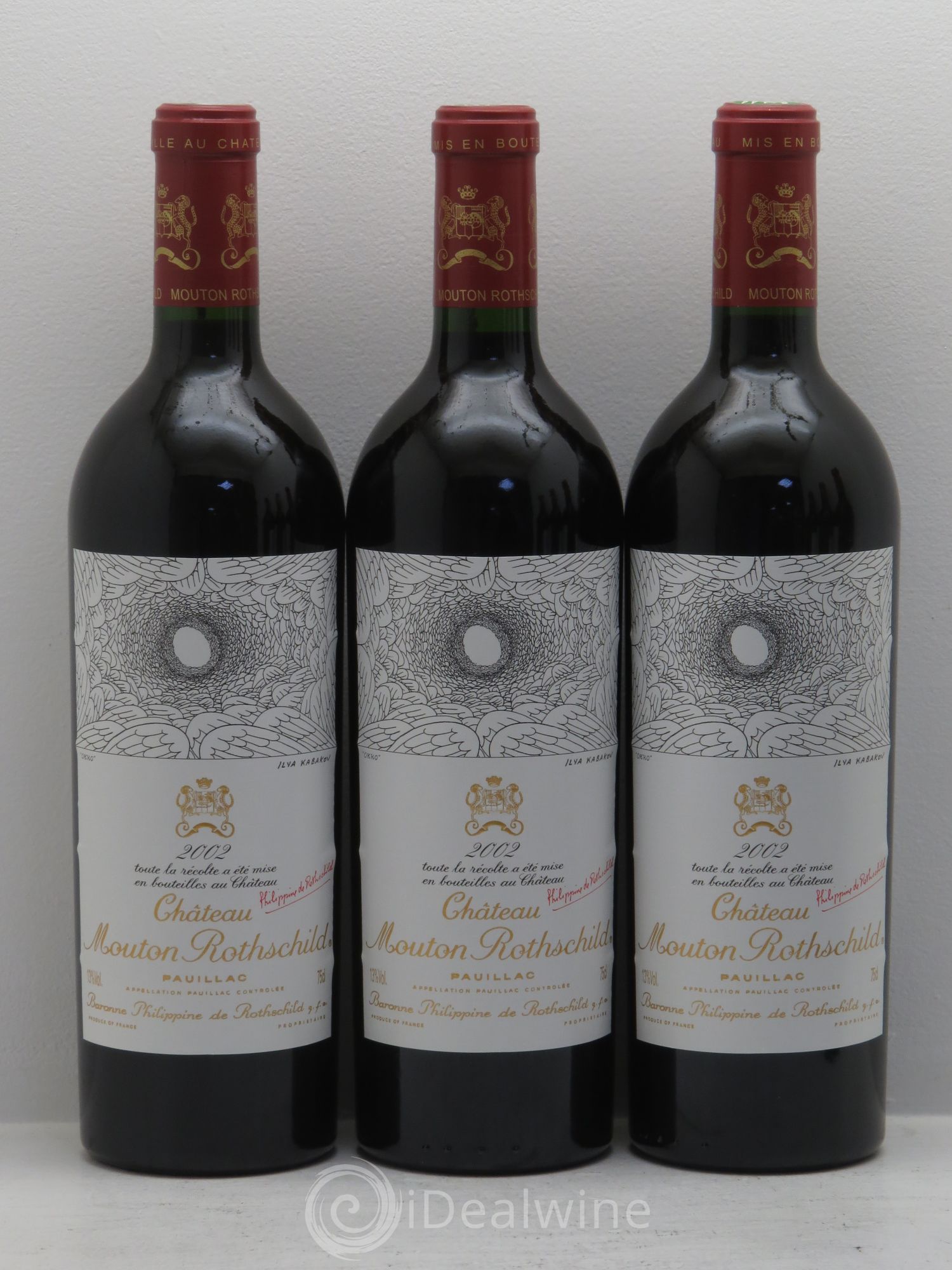 Château Mouton Rothschild 1er Grand Cru Classé 2002 - Lot de 6 bouteilles - 1
