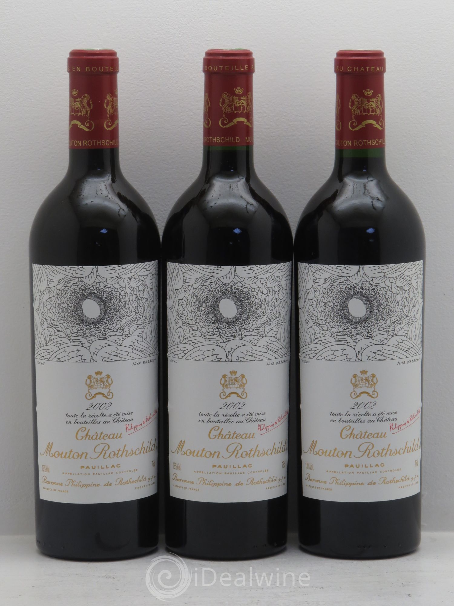 Château Mouton Rothschild 1er Grand Cru Classé 2002 - Lot de 6 bouteilles - 2