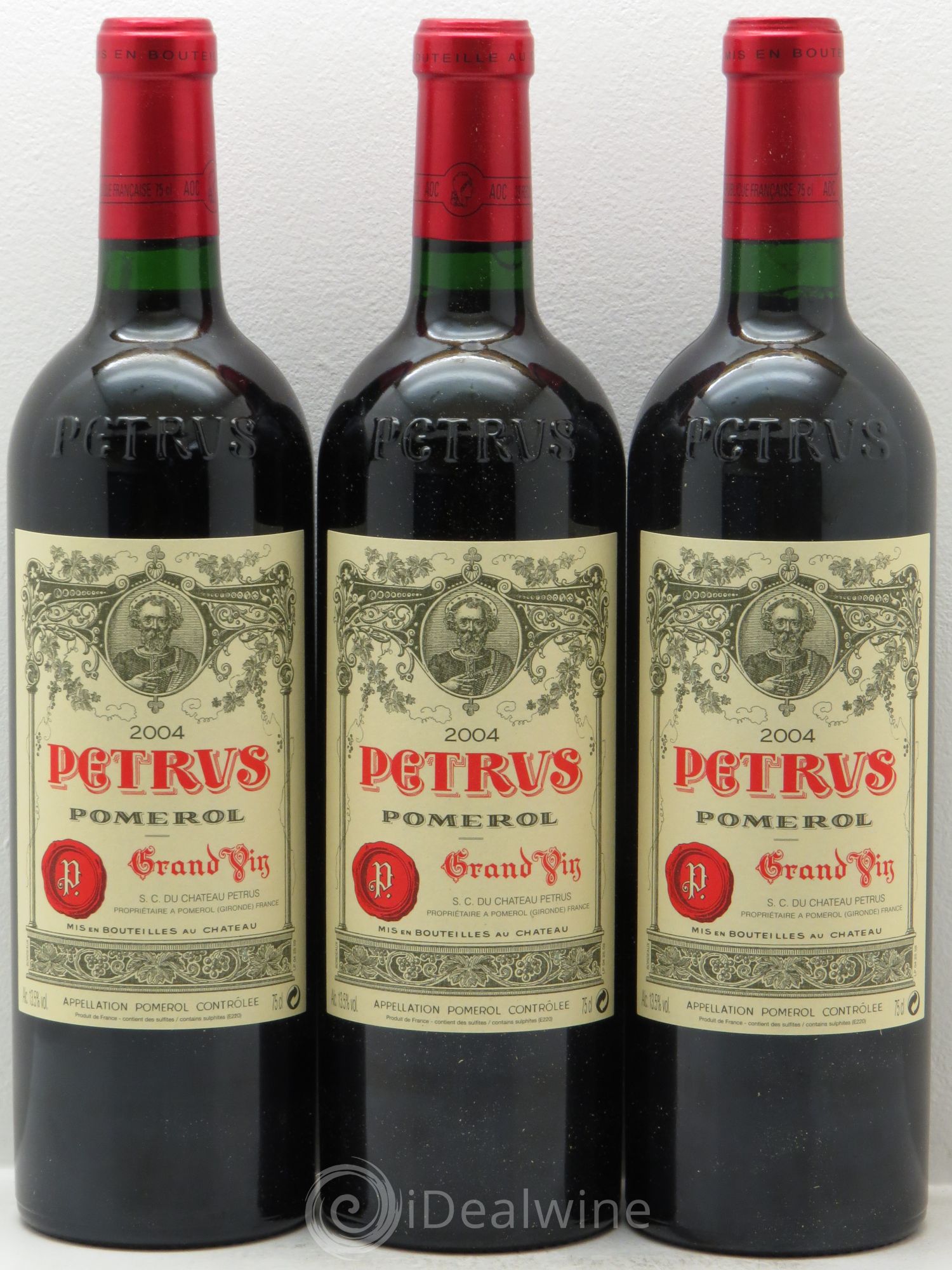 Petrus 2004 - Lot de 3 bouteilles - 0