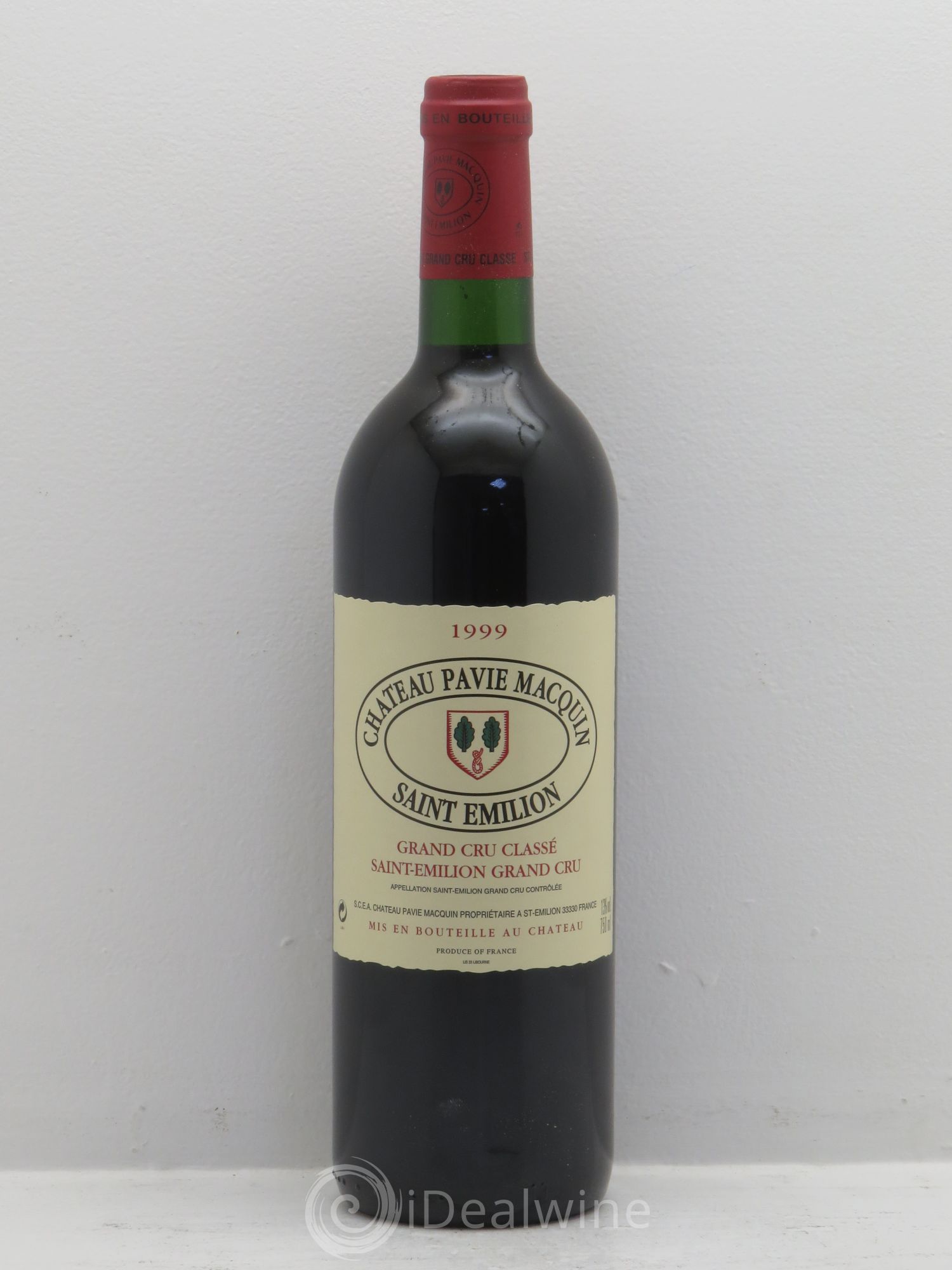 Château Pavie Macquin 1er Grand Cru Classé B 1999 - Lot de 12 bouteilles - 0