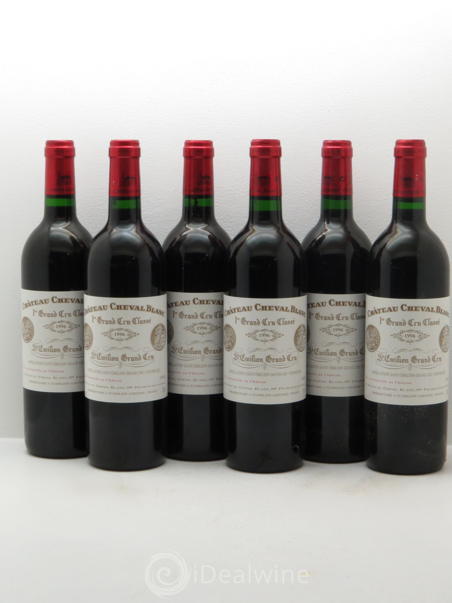 Château Cheval Blanc 1er Grand Cru Classé A 1996 - Lot de 6 bouteilles - 0