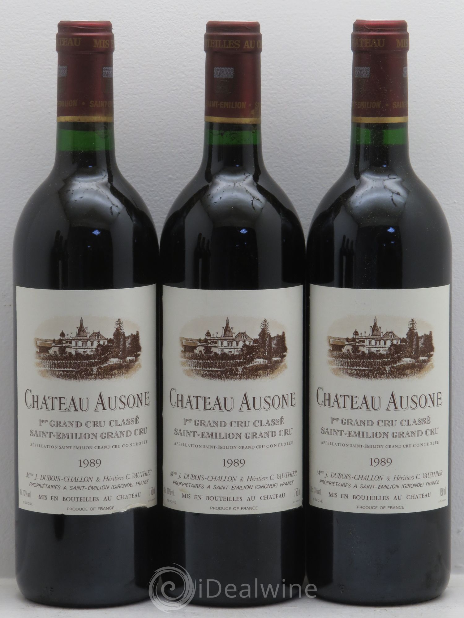 Château Ausone 1er Grand Cru Classé A 1989 - Lot de 6 bouteilles - 1