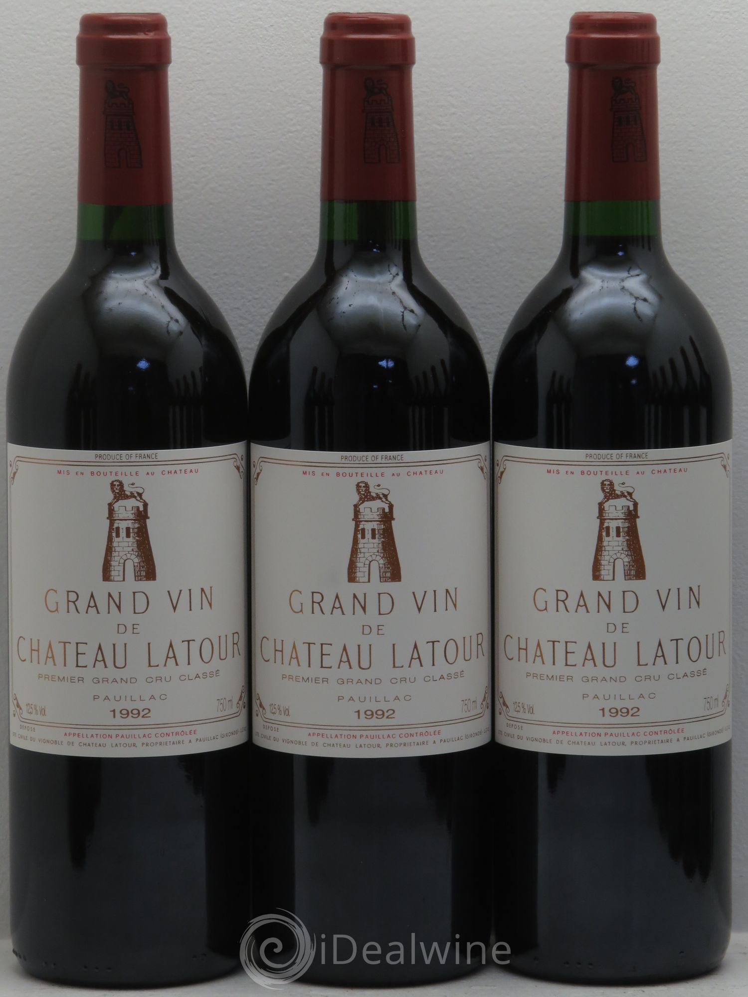 Château Latour 1er Grand Cru Classé 1992 - Lot de 12 bouteilles - 1